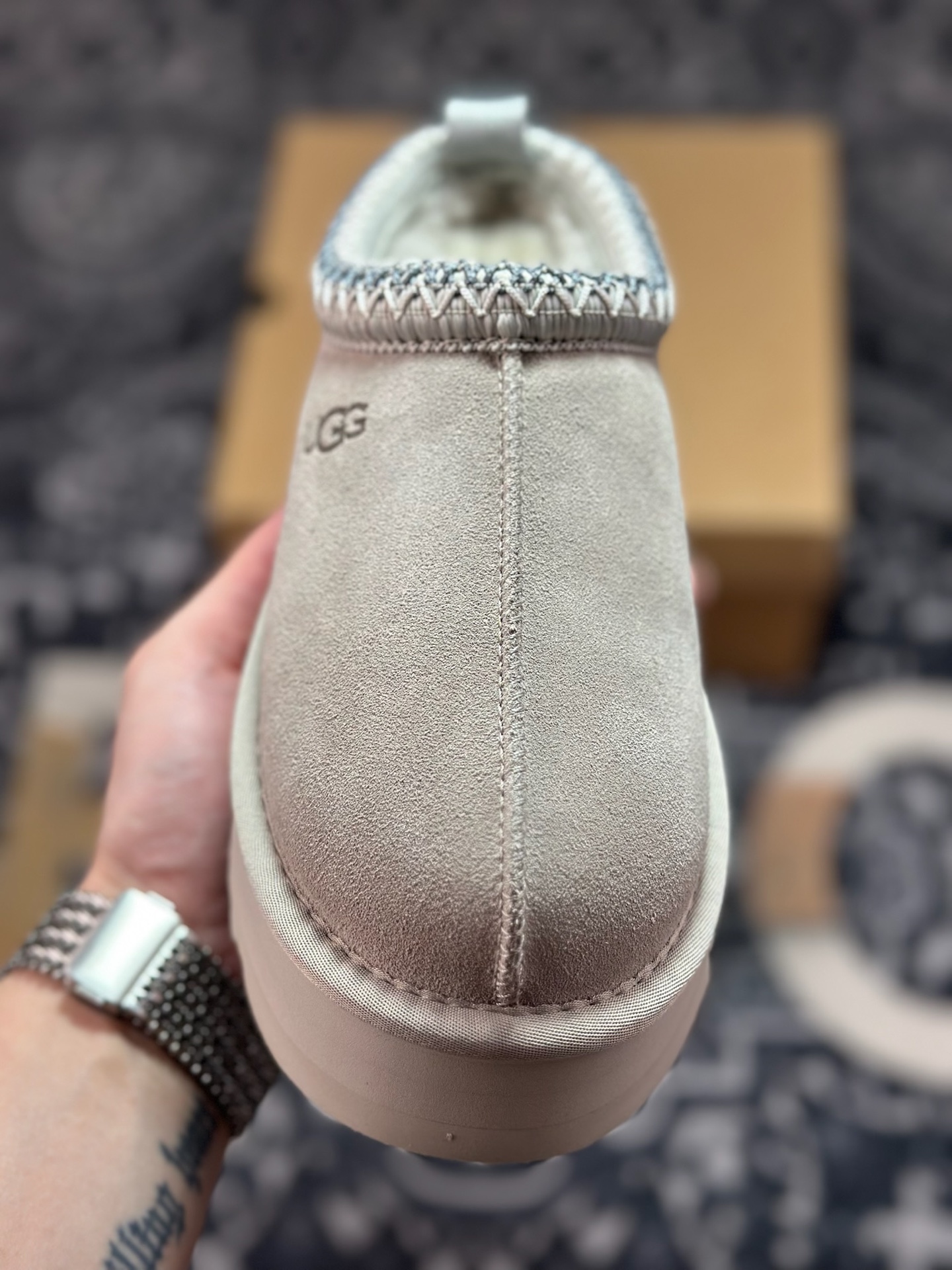 A9230 原装级别 UGG Tazz 冬季女士厚底款雪地靴 灰色1122553