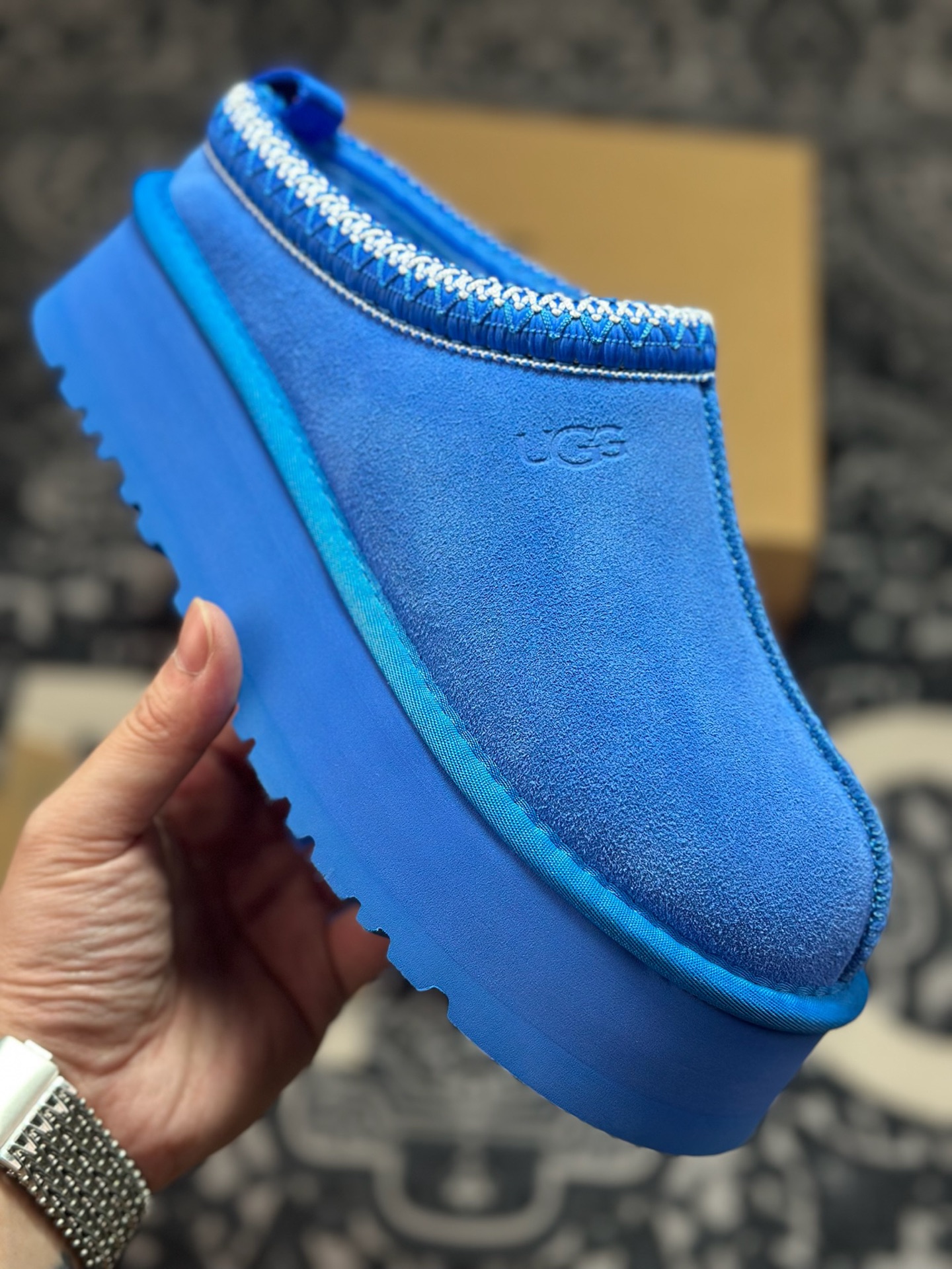 A9230 原装级别 UGG Tazz 冬季女士厚底款雪地靴 宝蓝1122553