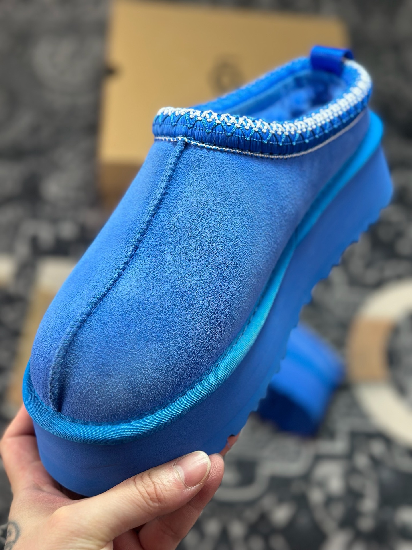 A9230 原装级别 UGG Tazz 冬季女士厚底款雪地靴 宝蓝1122553