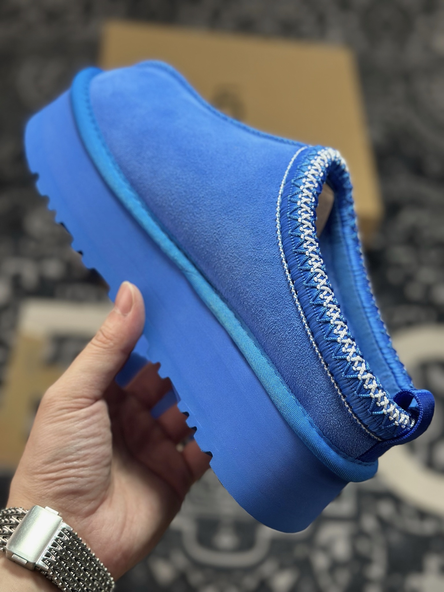 A9230 原装级别 UGG Tazz 冬季女士厚底款雪地靴 宝蓝1122553