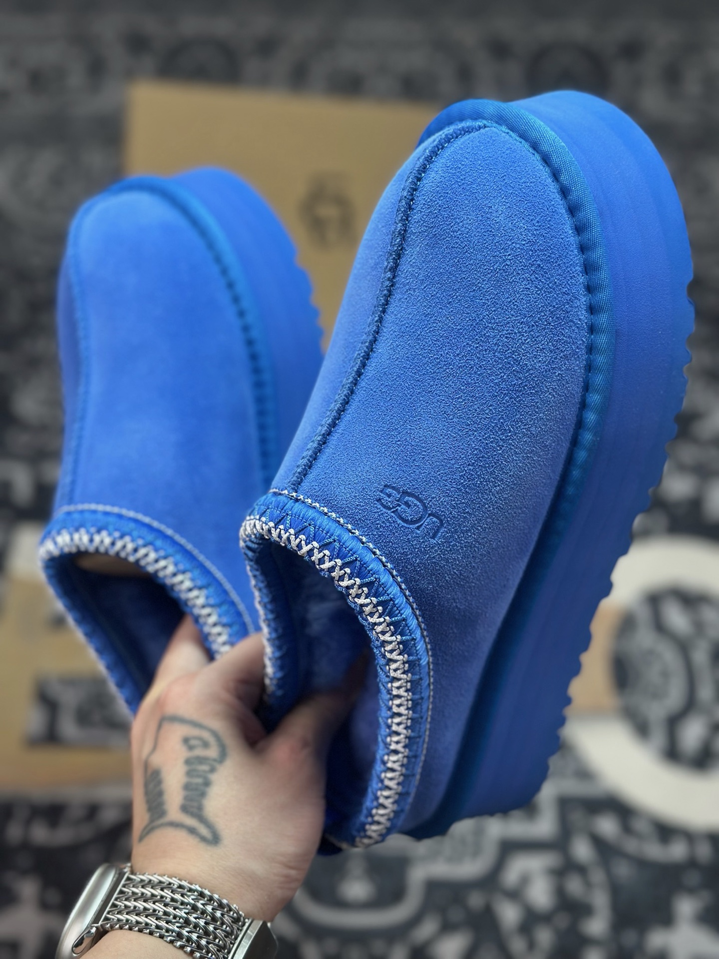 A9230 原装级别 UGG Tazz 冬季女士厚底款雪地靴 宝蓝1122553