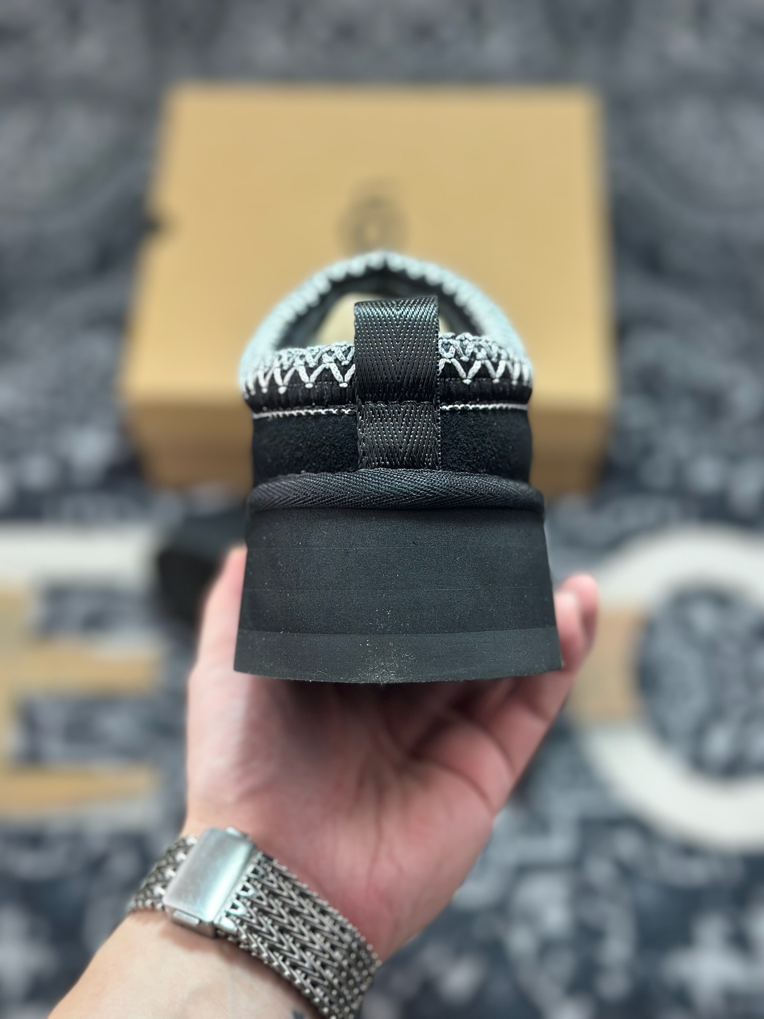 A9230 原装级别 UGG Tazz 冬季女士厚底款雪地靴 黑色1122553