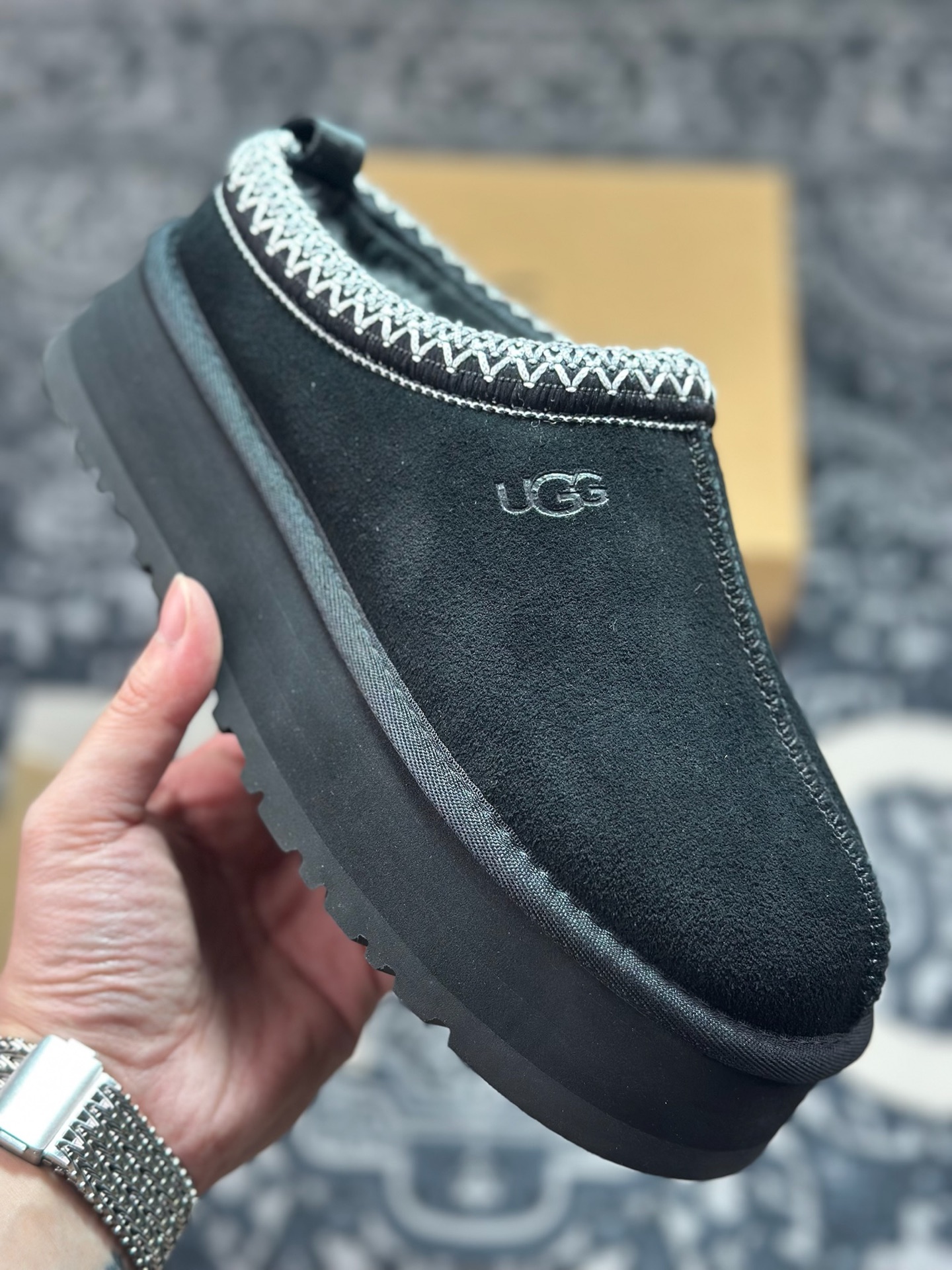 A9230 原装级别 UGG Tazz 冬季女士厚底款雪地靴 黑色1122553