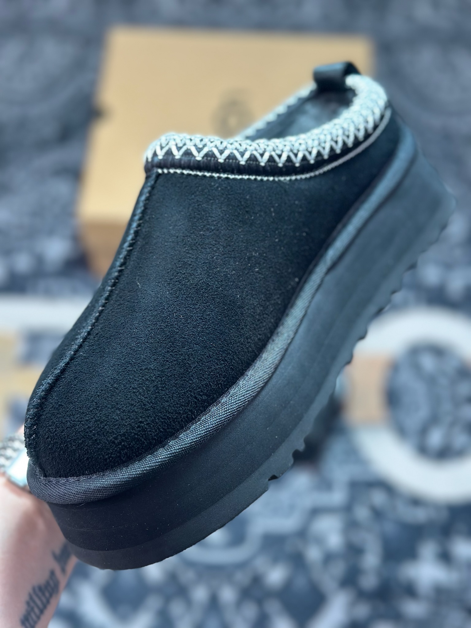 A9230 原装级别 UGG Tazz 冬季女士厚底款雪地靴 黑色1122553