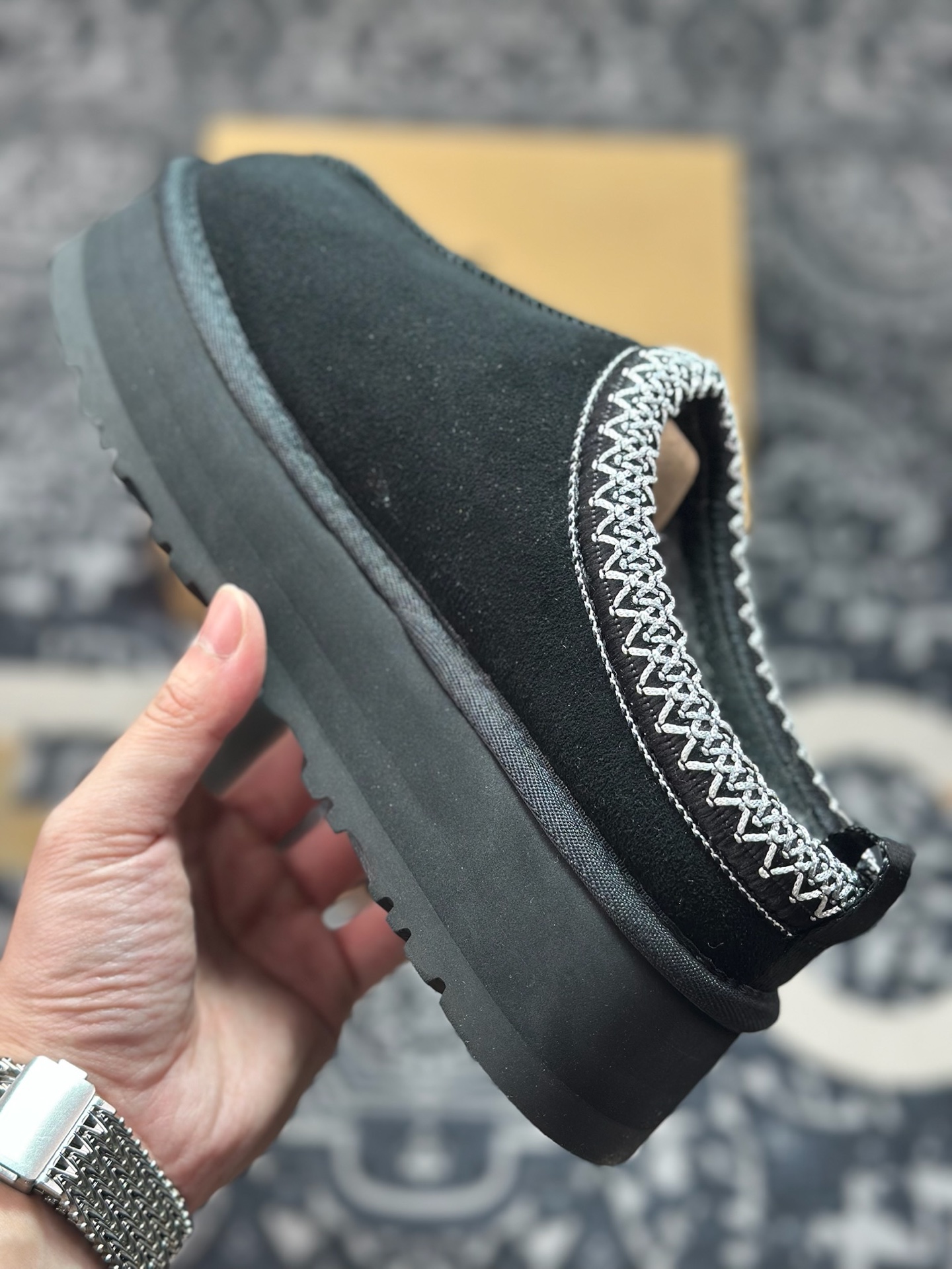 A9230 原装级别 UGG Tazz 冬季女士厚底款雪地靴 黑色1122553