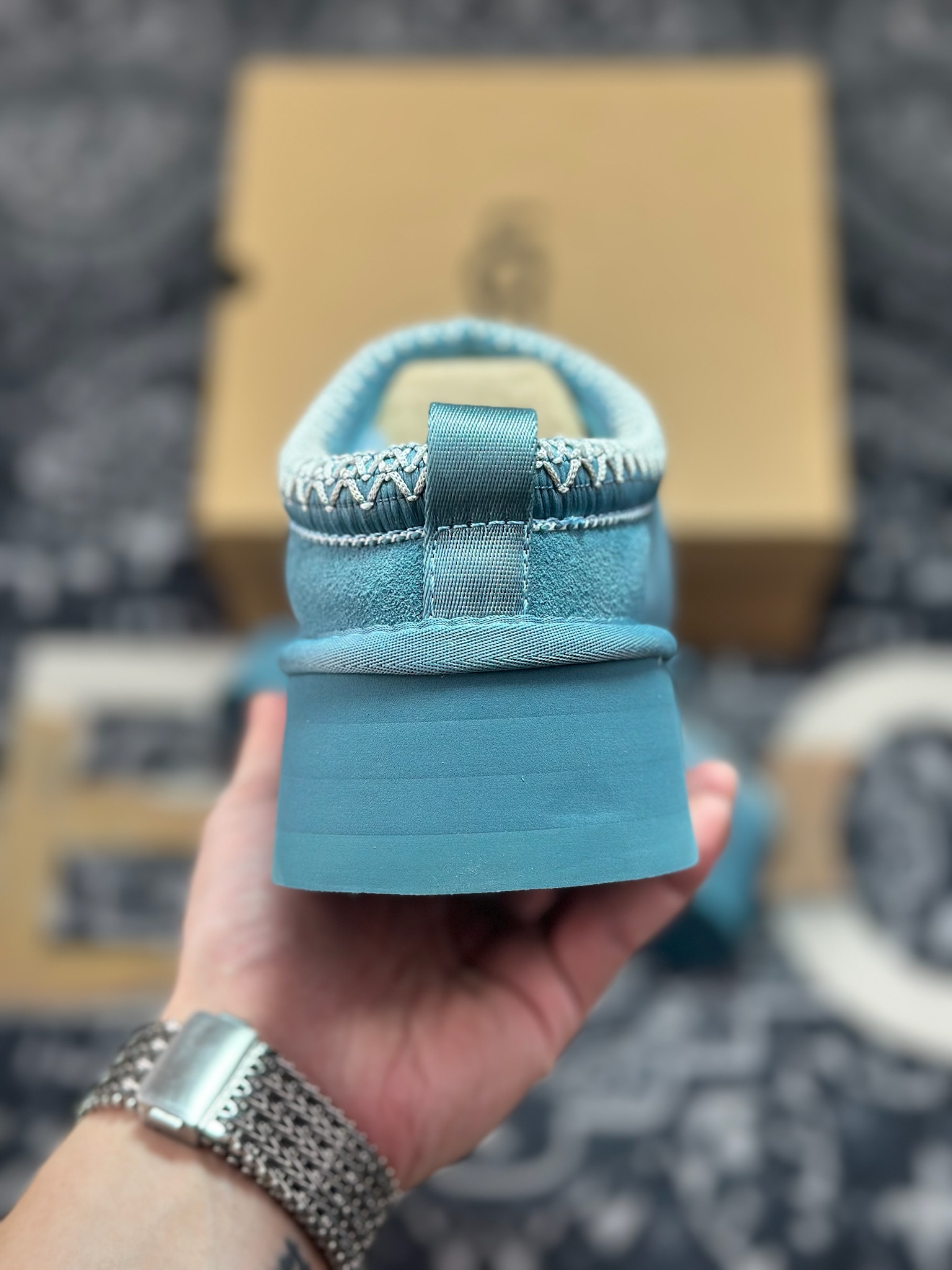 A9230 原装级别 UGG Tazz 冬季女士厚底款雪地靴 湖水蓝1122553