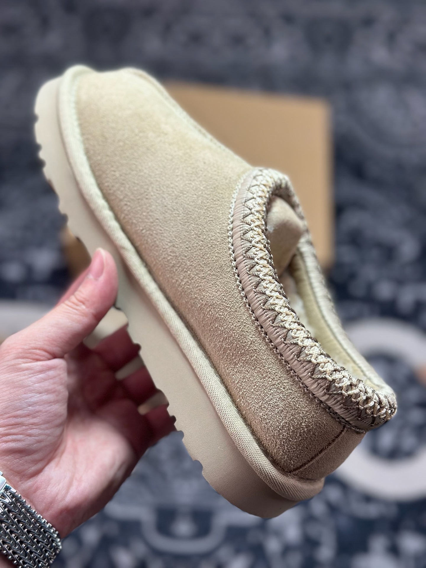 A9230 原装级别 UGG Tazz 冬季女士薄底款民族风雪地靴 菜籽色5955-MDSD