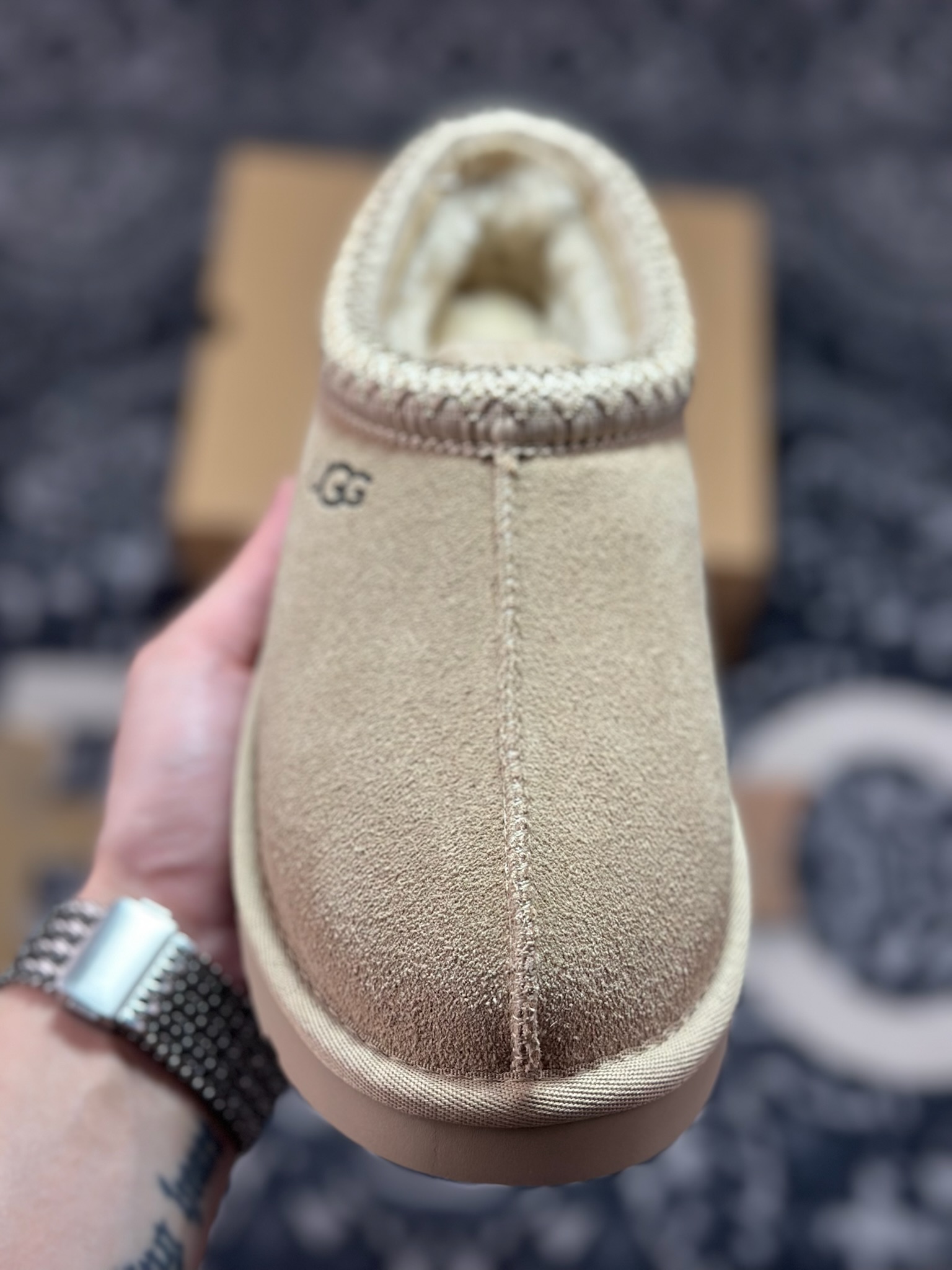 A9230 原装级别 UGG Tazz 冬季女士薄底款民族风雪地靴 菜籽色5955-MDSD
