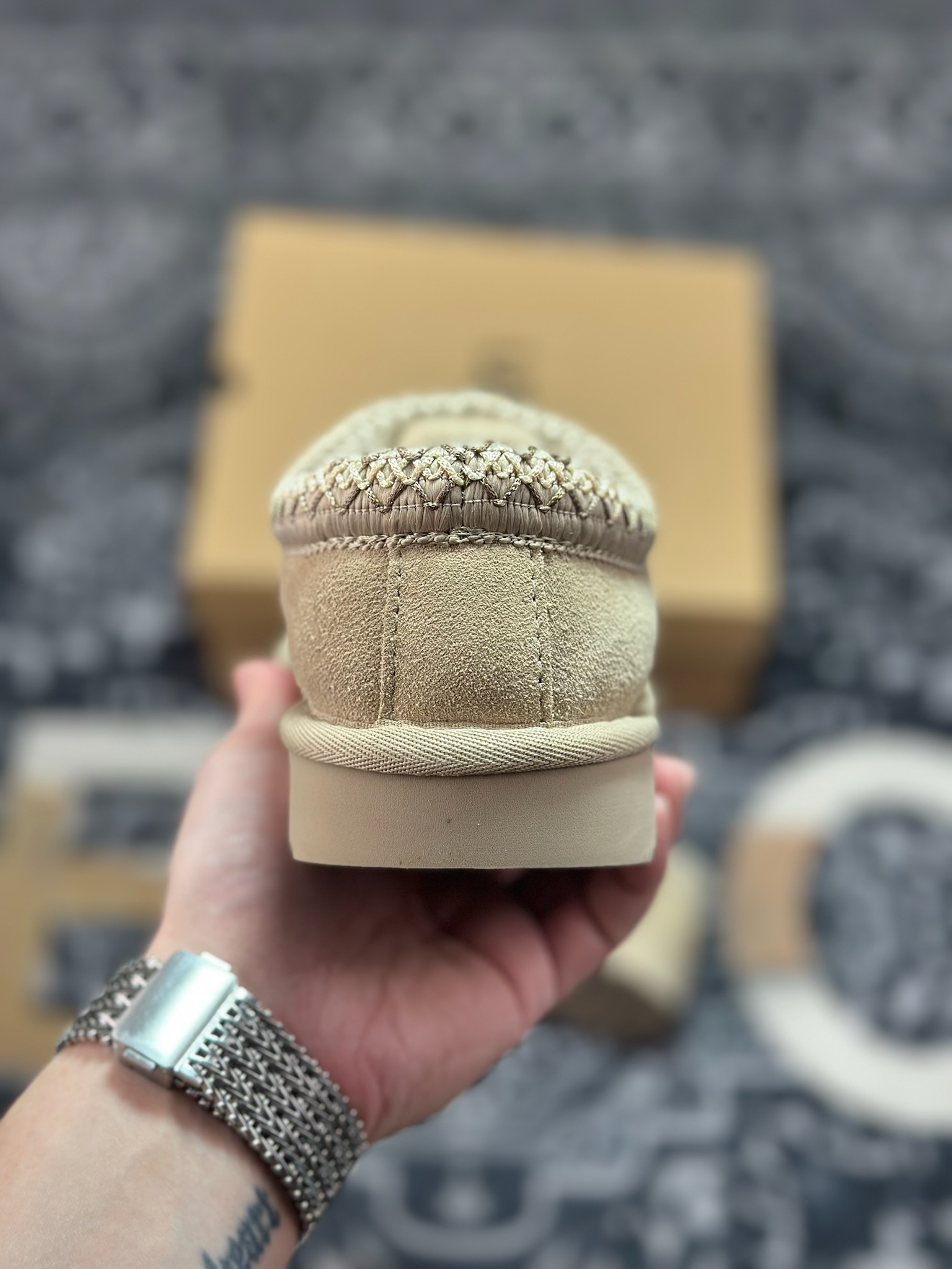 A9230 原装级别 UGG Tazz 冬季女士薄底款民族风雪地靴 菜籽色5955-MDSD