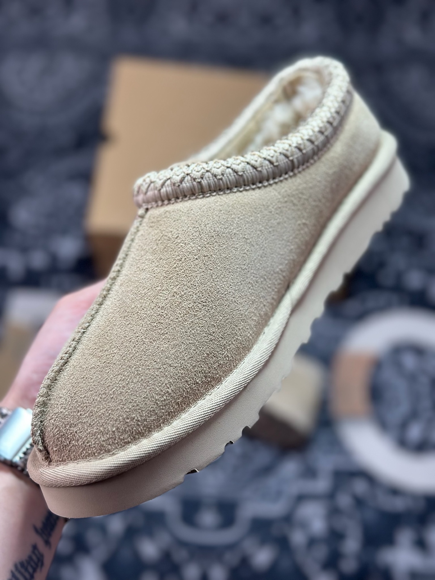 A9230 原装级别 UGG Tazz 冬季女士薄底款民族风雪地靴 菜籽色5955-MDSD