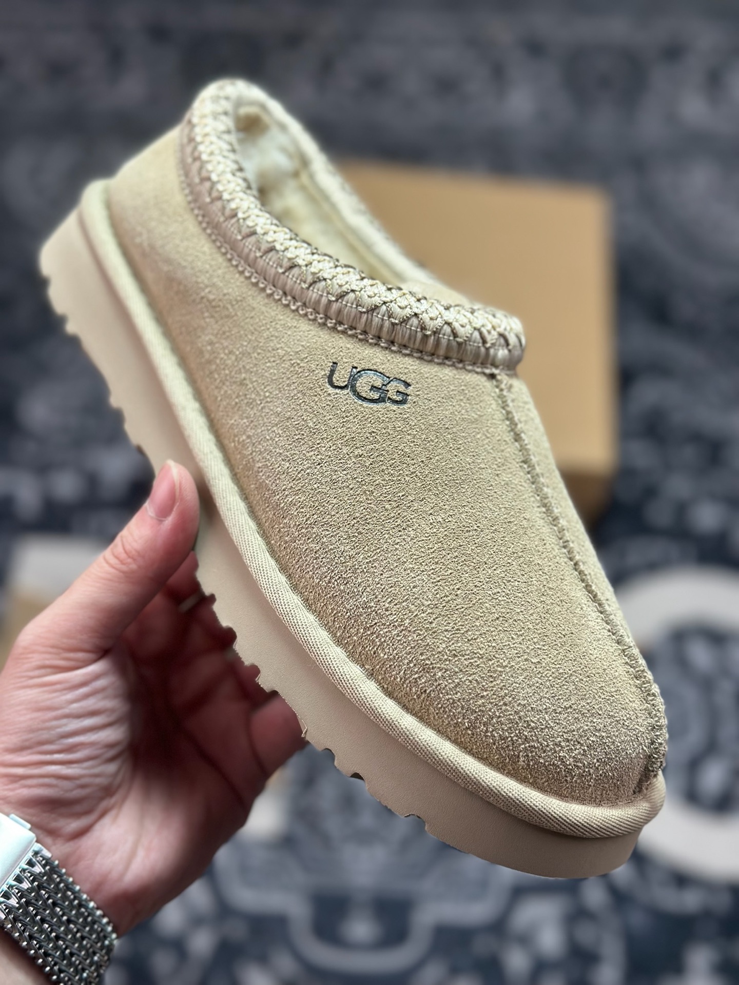 A9230 原装级别 UGG Tazz 冬季女士薄底款民族风雪地靴 菜籽色5955-MDSD