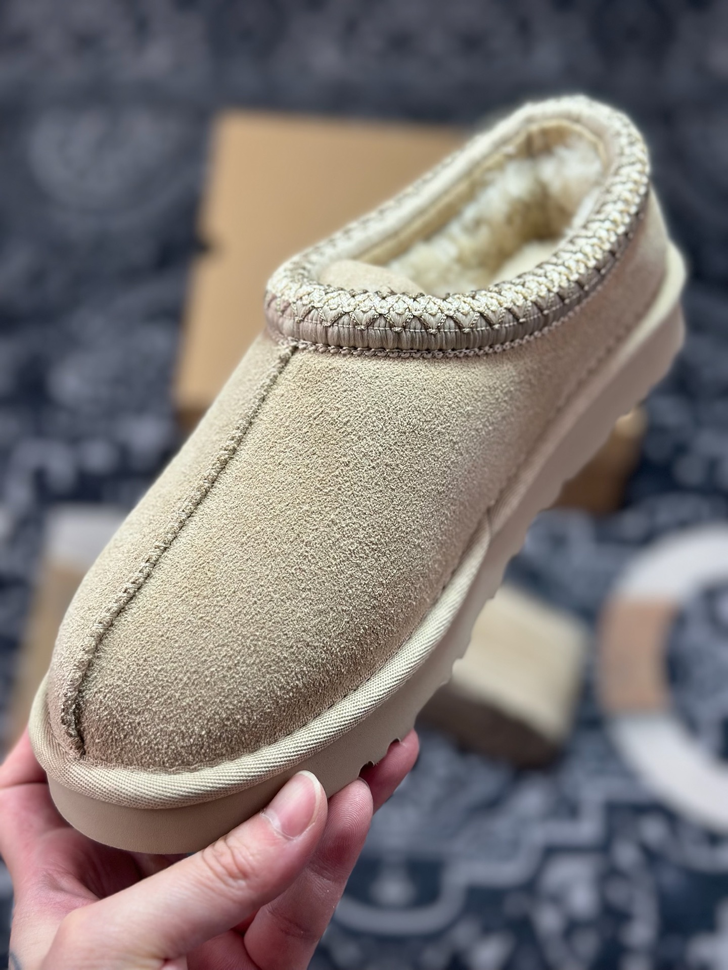 A9230 原装级别 UGG Tazz 冬季女士薄底款民族风雪地靴 菜籽色5955-MDSD