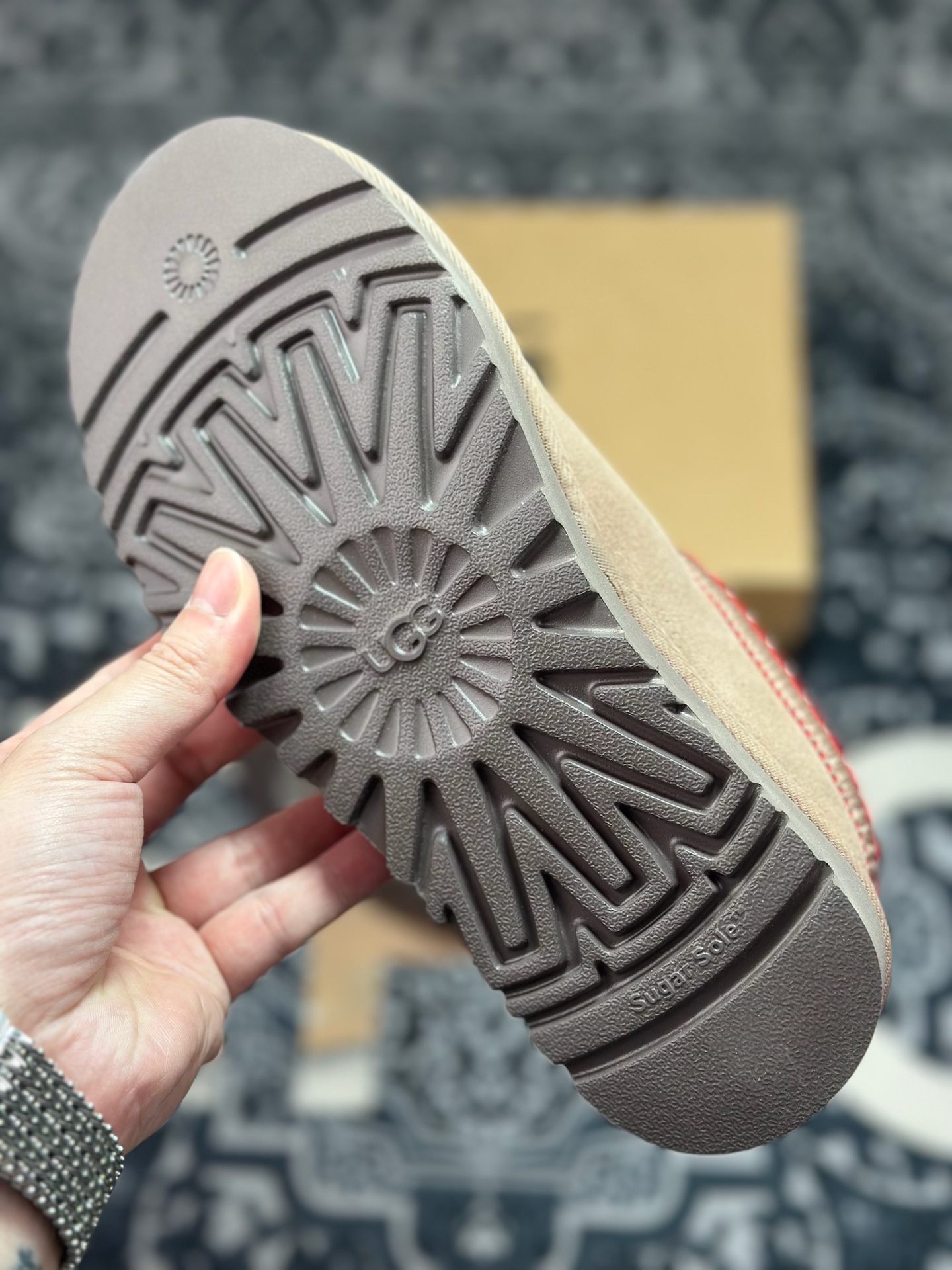 A9230 原装级别 UGG Tazz 冬季女士薄底款民族风雪地靴 橡棕5955-RYK