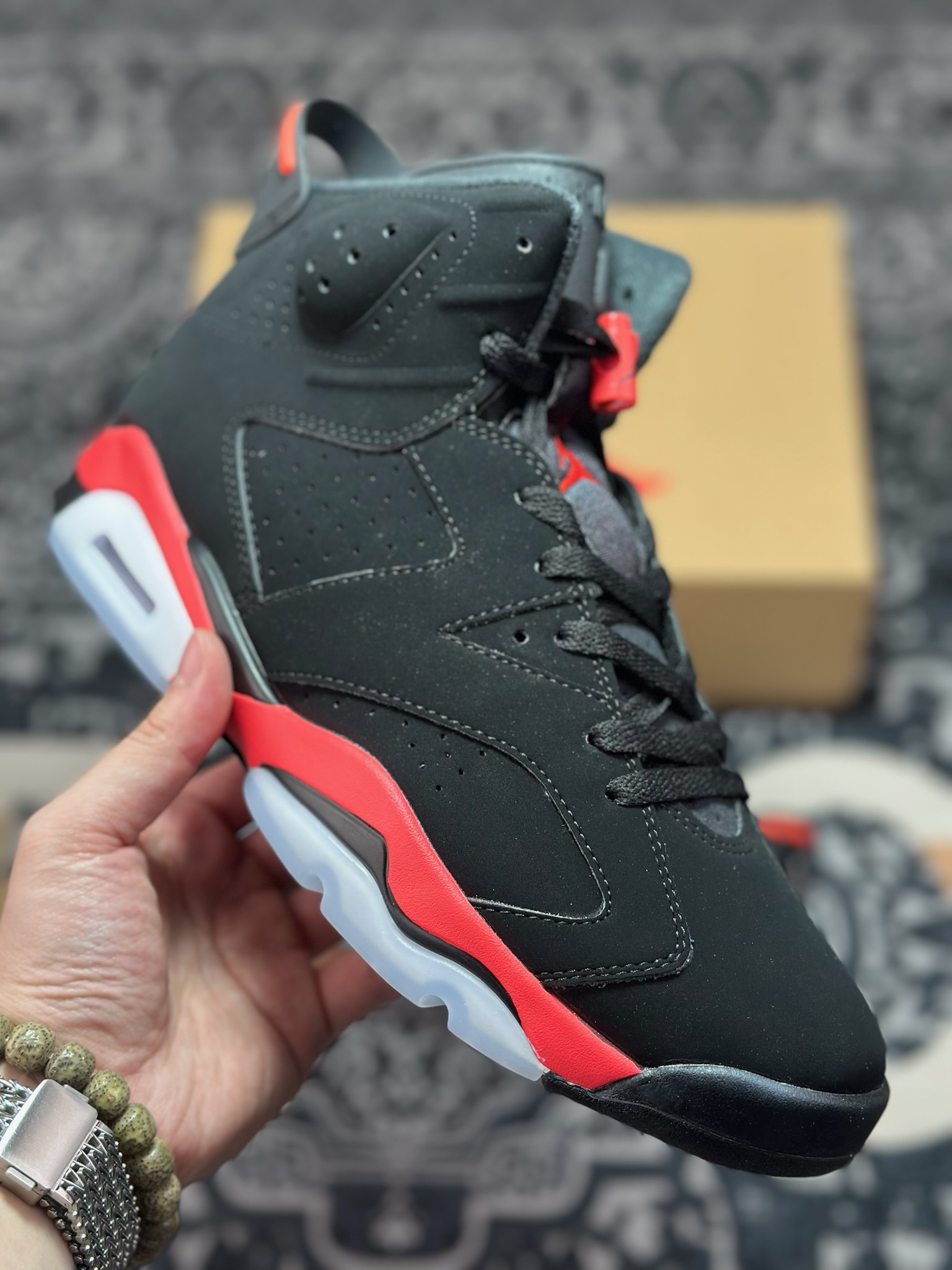 优选 原装级别 纯原大厂出品 Air Jordan 6 ”Infrared” 黑红 CT8529-001-莆田鞋,莆田鞋货源,高仿鞋,高仿鞋货源,安福档口,莆田高仿鞋,莆田鞋批发,高仿鞋批发,莆田高仿运动鞋,高仿运动鞋,莆田运动鞋 优选 原装级别 纯原大厂出品 Air Jordan 6 ”Infrared” 黑红 CT8529-001