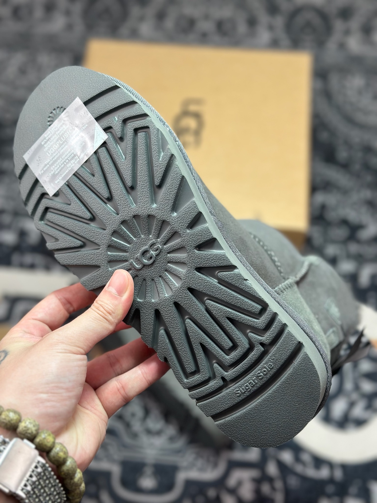 A9230 原装级别 UGG 1016501平底单丝带 灰色