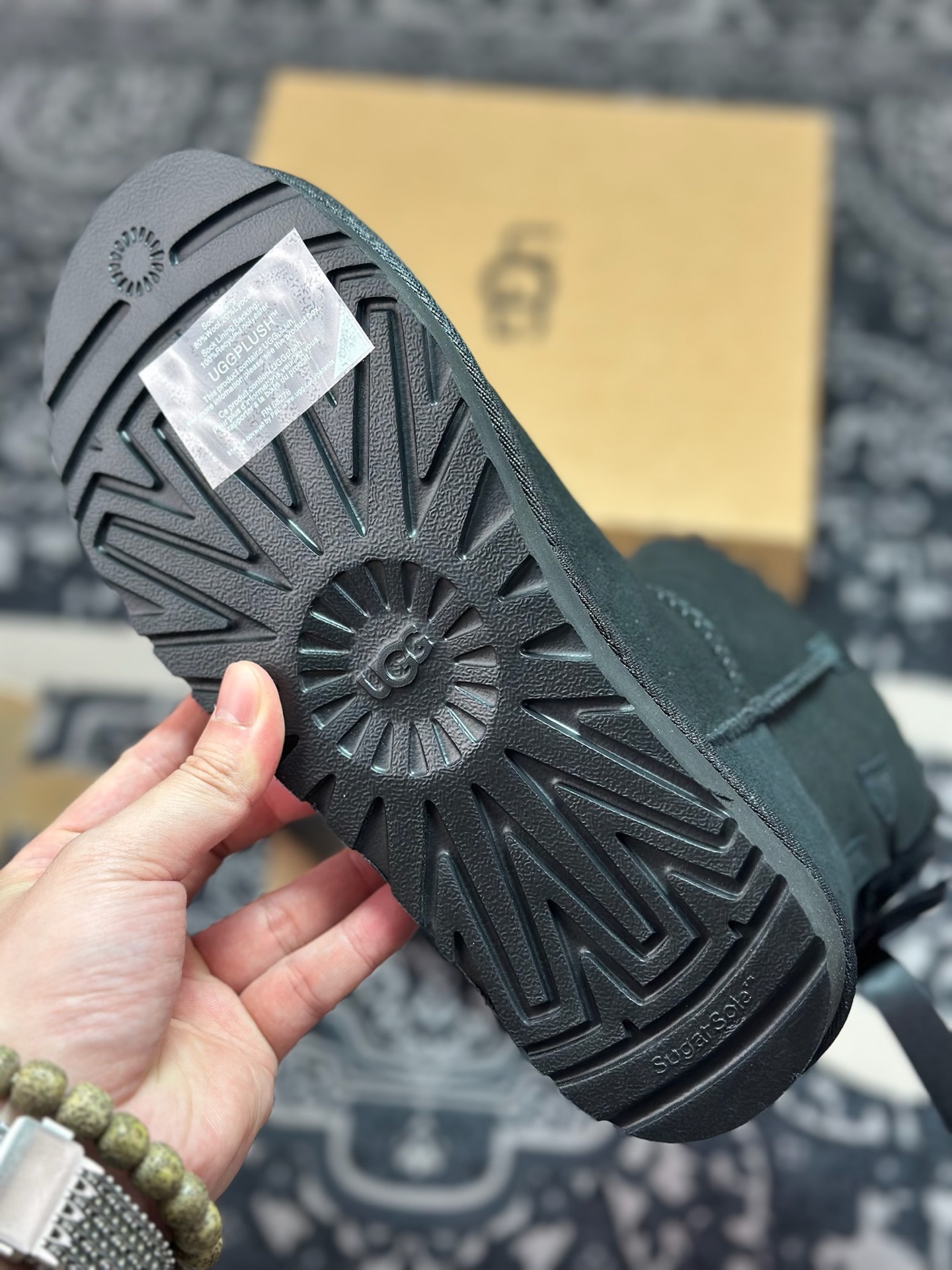 A9230 原装级别 UGG 1016501平底单丝带 黑色-Chinese UA Cheap High Quatity Brand Clothes Bags handbags Sneakers wholesale wholesaler seller from China Factory suppliers Fashion Clothing Shoes best Quality Beautiful Price A9230 原装级别 UGG 1016501平底单丝带 黑色