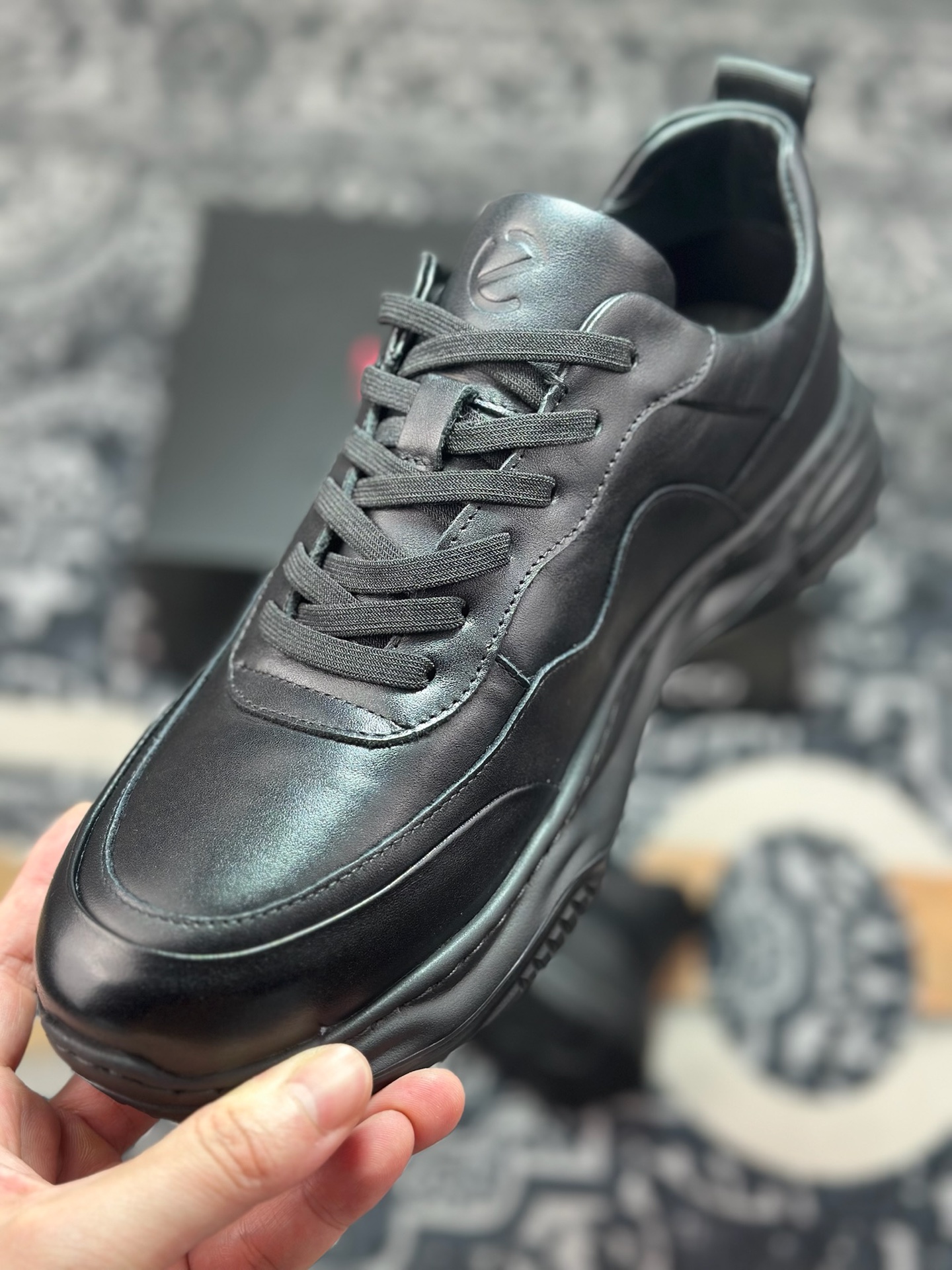 B6300 原装级别 ECCO爱步跑步鞋百搭舒适 秋冬新款厚底休闲运动鞋男鞋