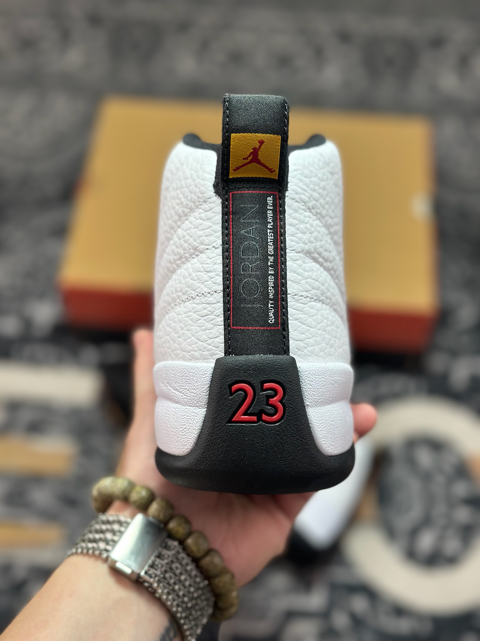 优选 原装级别 Air Jordan AJ12 Retro 白黑金扣 CT8013-117-莆田鞋,莆田鞋货源,高仿鞋,高仿鞋货源,安福档口,莆田高仿鞋,莆田鞋批发,高仿鞋批发,莆田高仿运动鞋,高仿运动鞋,莆田运动鞋 优选 原装级别 Air Jordan AJ12 Retro 白黑金扣 CT8013-117