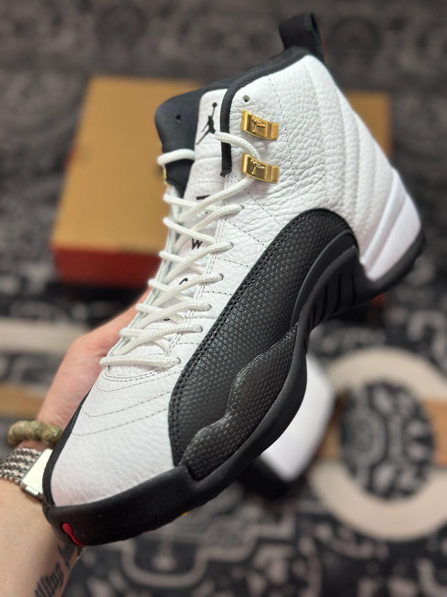 优选 原装级别 Air Jordan AJ12 Retro 白黑金扣 CT8013-117-莆田鞋,莆田鞋货源,高仿鞋,高仿鞋货源,安福档口,莆田高仿鞋,莆田鞋批发,高仿鞋批发,莆田高仿运动鞋,高仿运动鞋,莆田运动鞋 优选 原装级别 Air Jordan AJ12 Retro 白黑金扣 CT8013-117