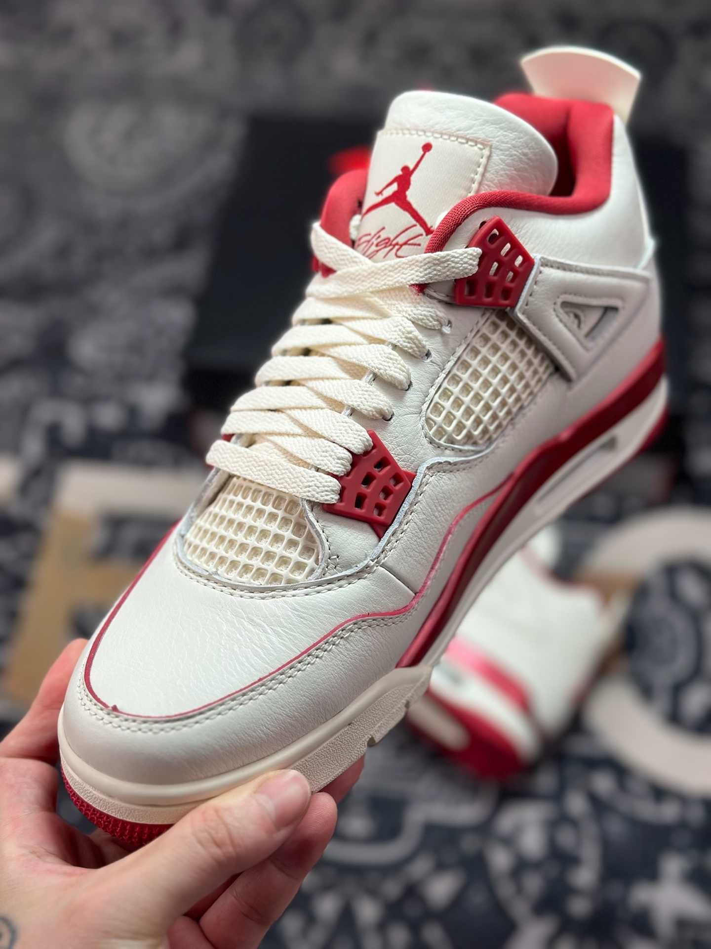 优选 原装级别 Jordan WMNS Air Jordan 4 RETR 米红 HV0823-108 优选 原装级别 Jordan WMNS Air Jordan 4 RETR 米红 HV0823-108