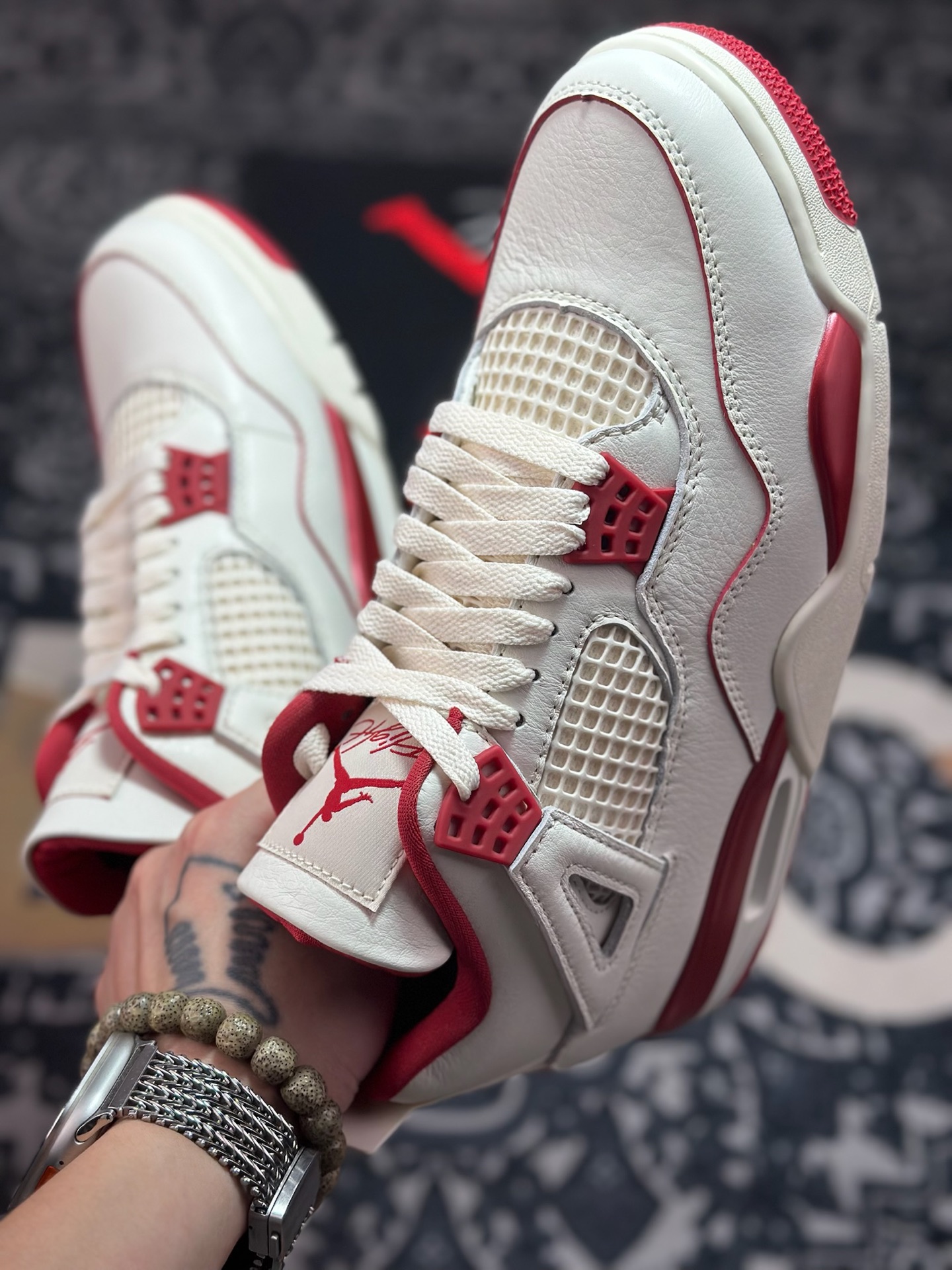 优选 原装级别 Jordan WMNS Air Jordan 4 RETR 米红 HV0823-108 优选 原装级别 Jordan WMNS Air Jordan 4 RETR 米红 HV0823-108