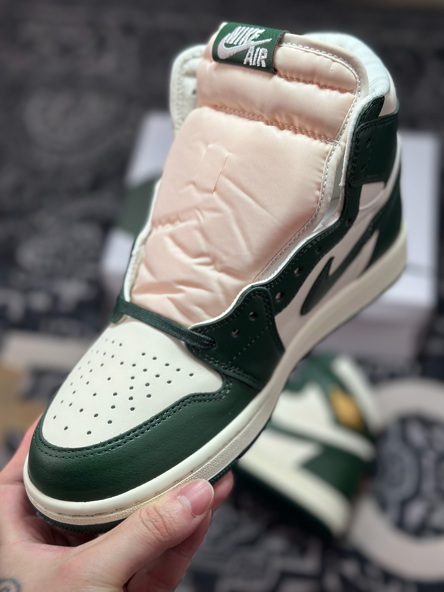 原装级别 Nike Air Jordan 1 High ”白绿” AJ1休闲文化运动篮球鞋 FD2596-101