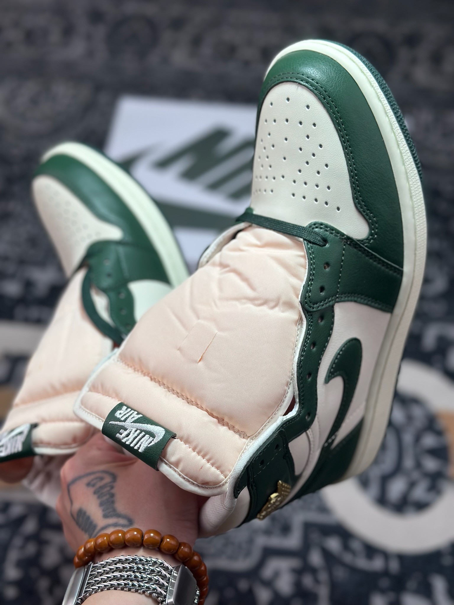 原装级别 Nike Air Jordan 1 High ”白绿” AJ1休闲文化运动篮球鞋 FD2596-101