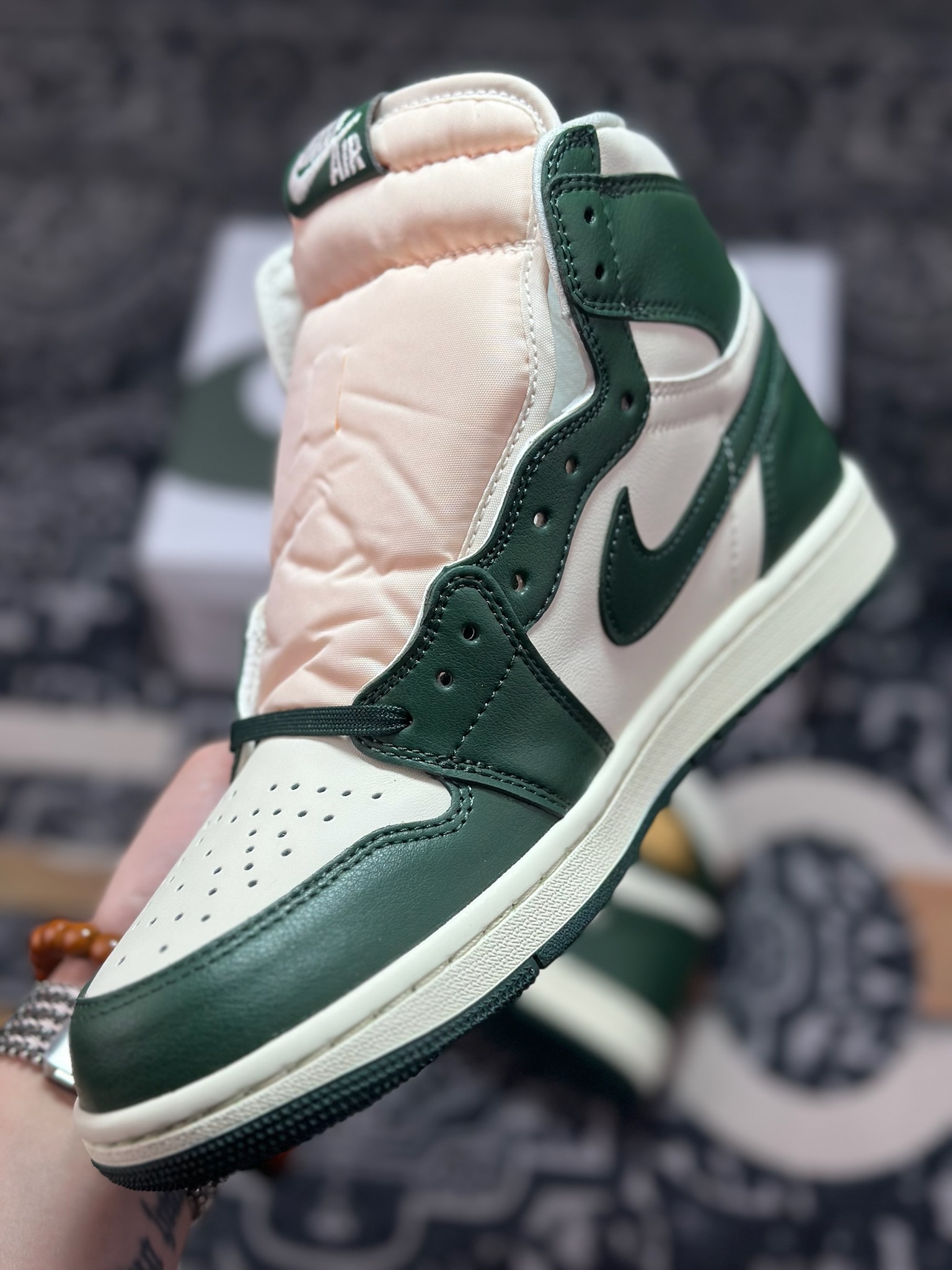 原装级别 Nike Air Jordan 1 High ”白绿” AJ1休闲文化运动篮球鞋 FD2596-101