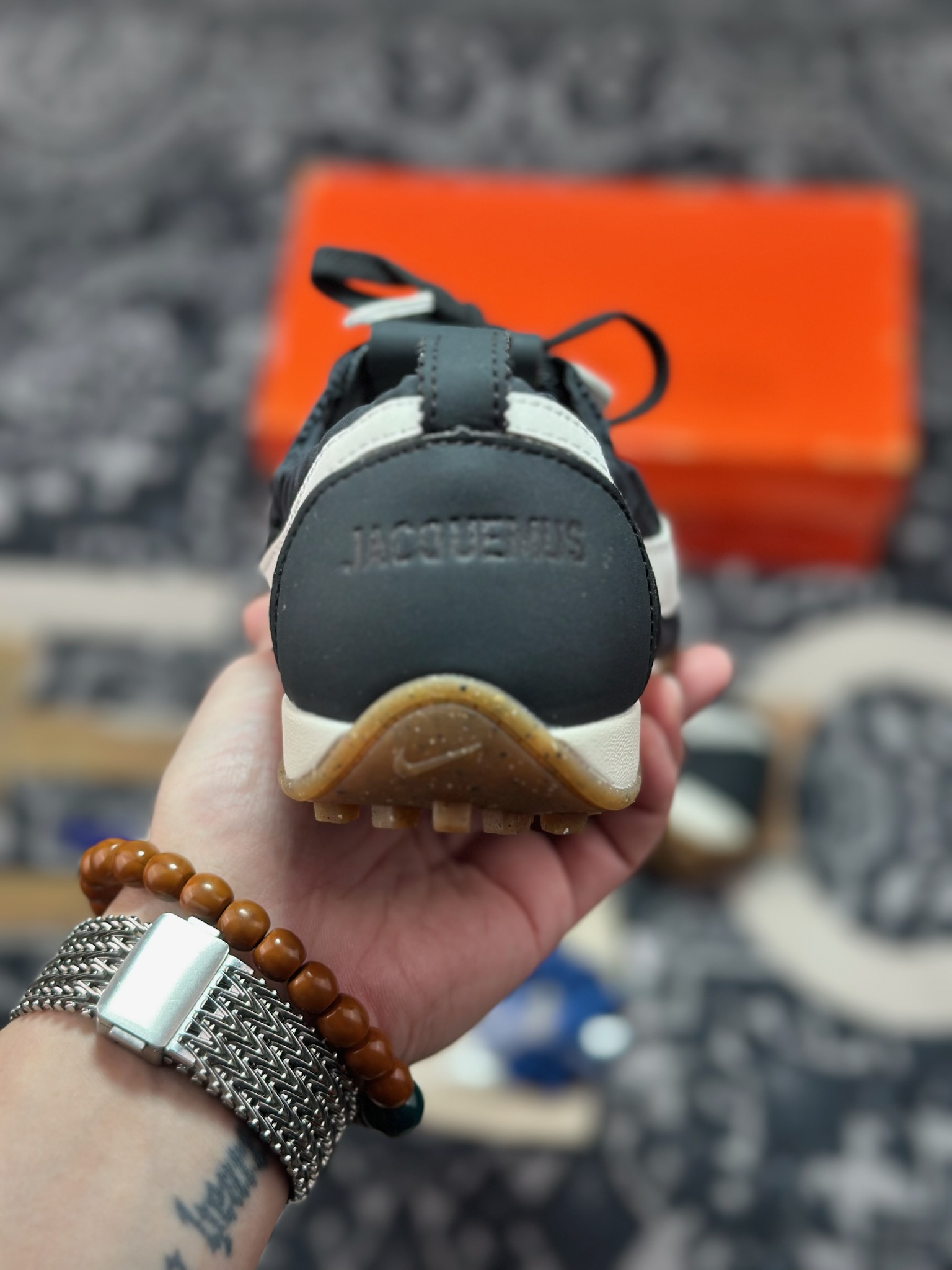 B2260 原装级别 Jacquemus x Nike Jacumoon 舒适 低帮生活休闲鞋 黑色 HV8547-001