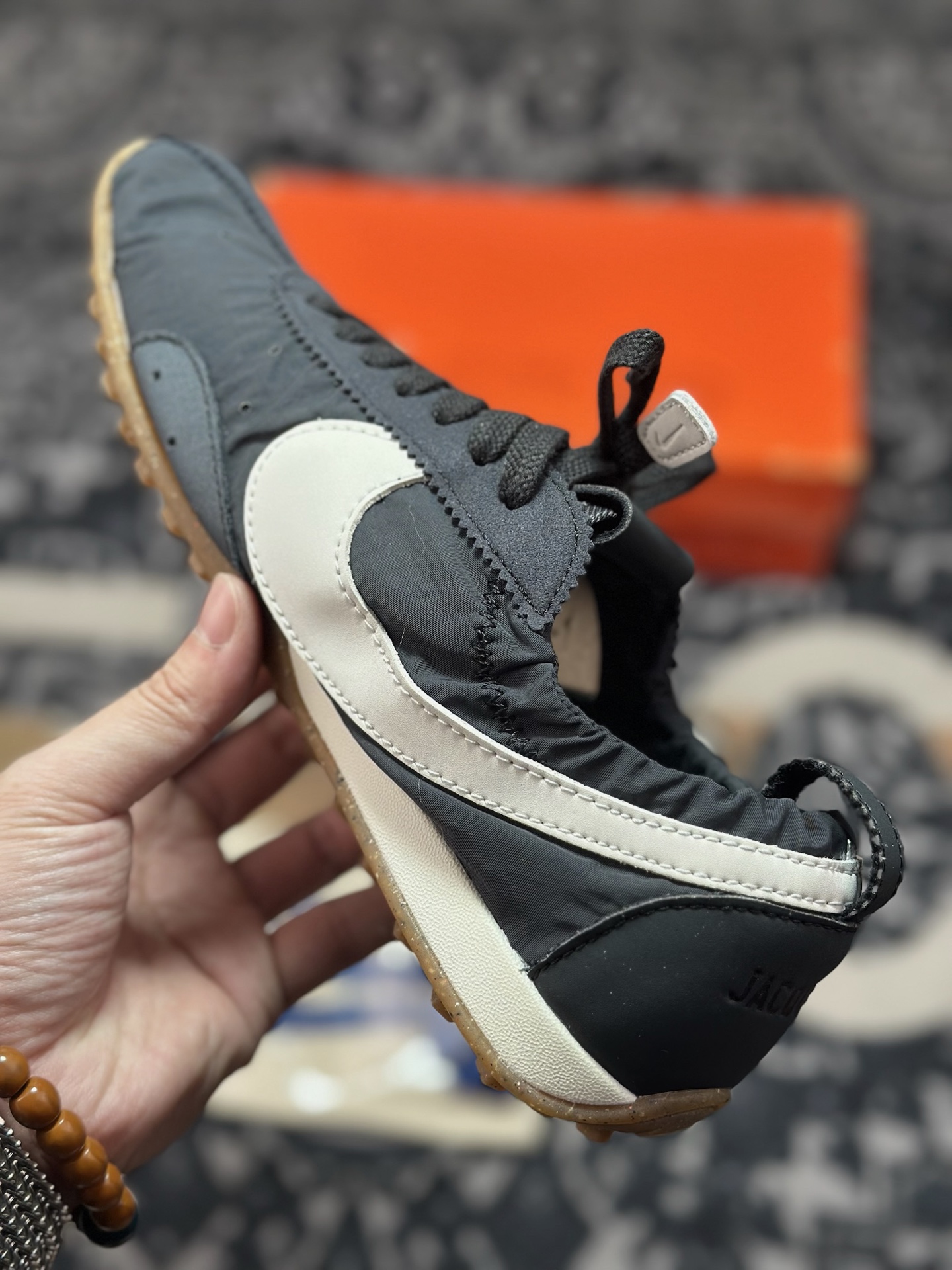 B2260 原装级别 Jacquemus x Nike Jacumoon 舒适 低帮生活休闲鞋 黑色 HV8547-001