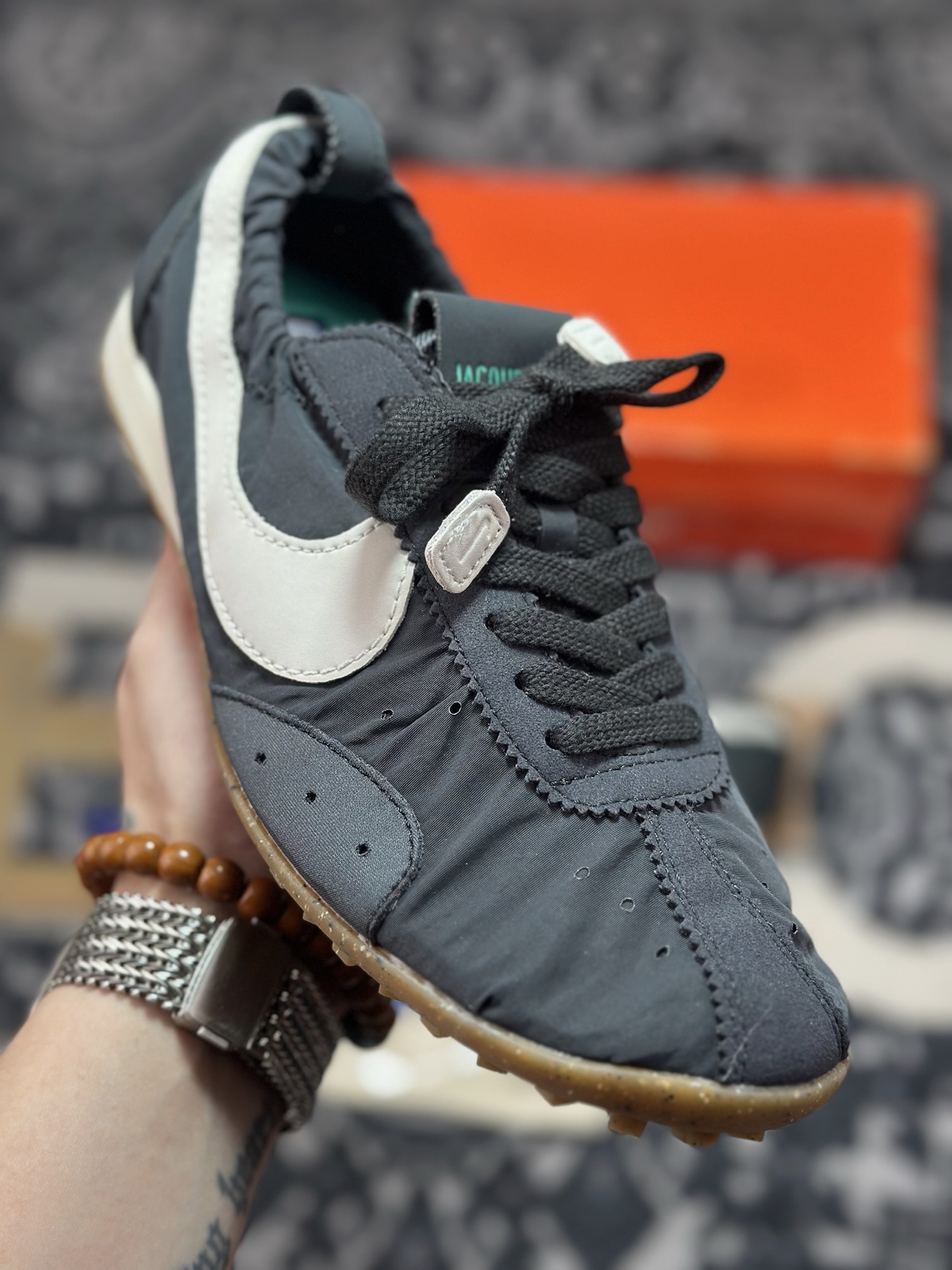 B2260 原装级别 Jacquemus x Nike Jacumoon 舒适 低帮生活休闲鞋 黑色 HV8547-001