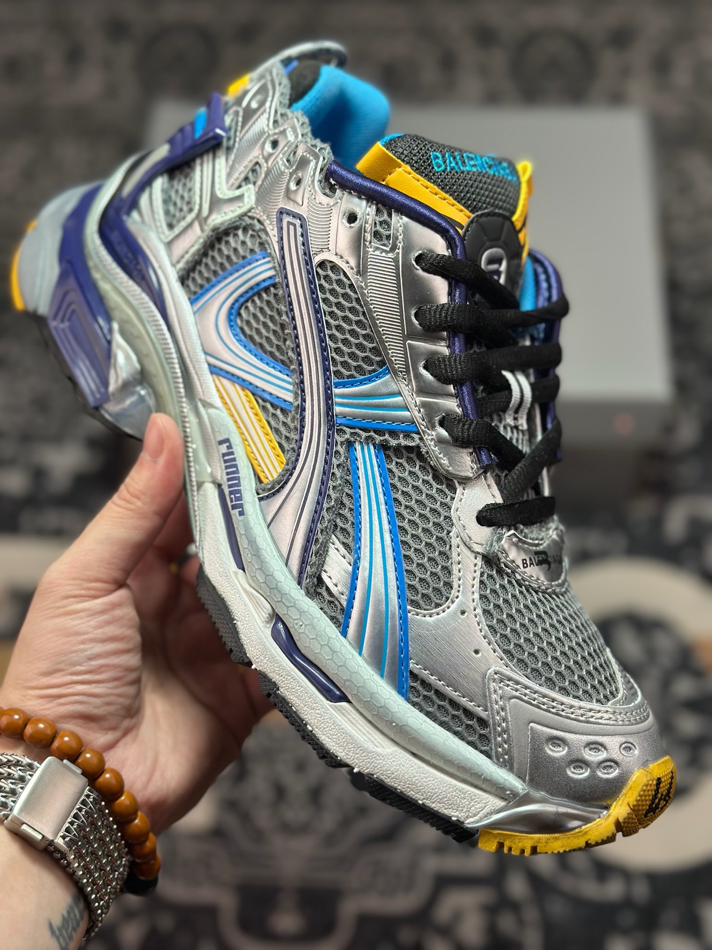 D3480 优选 原装级别 Balenciaga 巴黎世家 Runner Suede 巴黎手工做旧款复古老爹鞋 772767