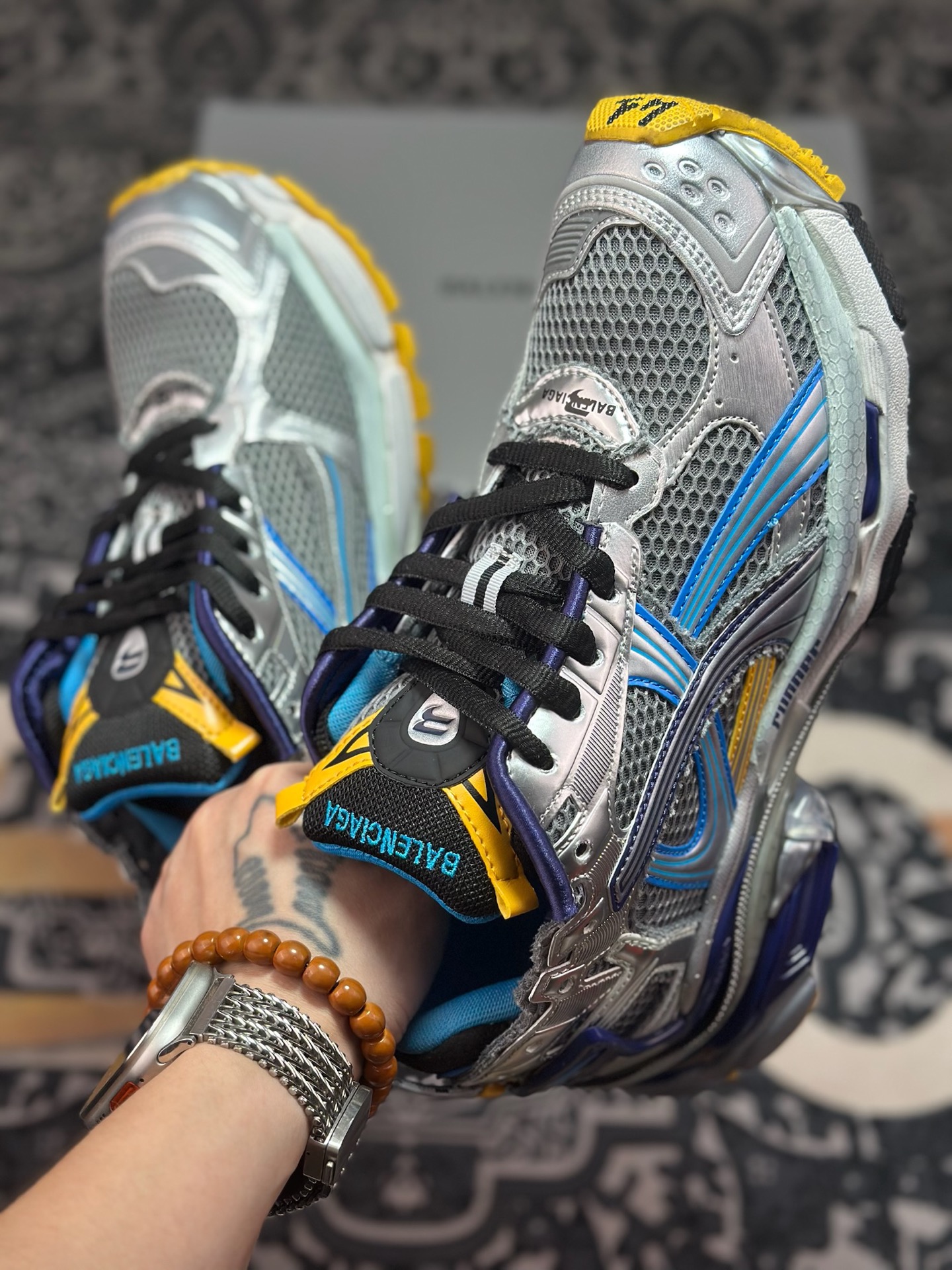 D3480 优选 原装级别 Balenciaga 巴黎世家 Runner Suede 巴黎手工做旧款复古老爹鞋 772767