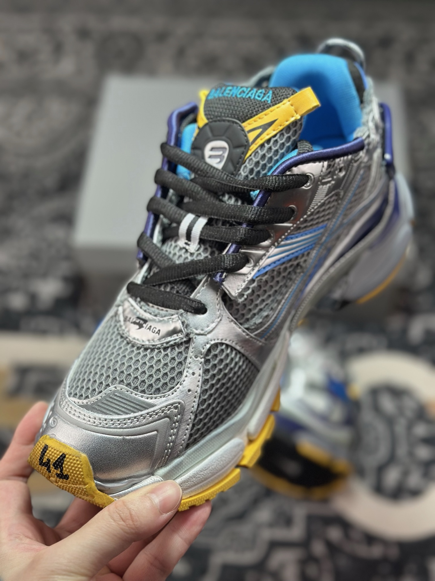 D3480 优选 原装级别 Balenciaga 巴黎世家 Runner Suede 巴黎手工做旧款复古老爹鞋 772767