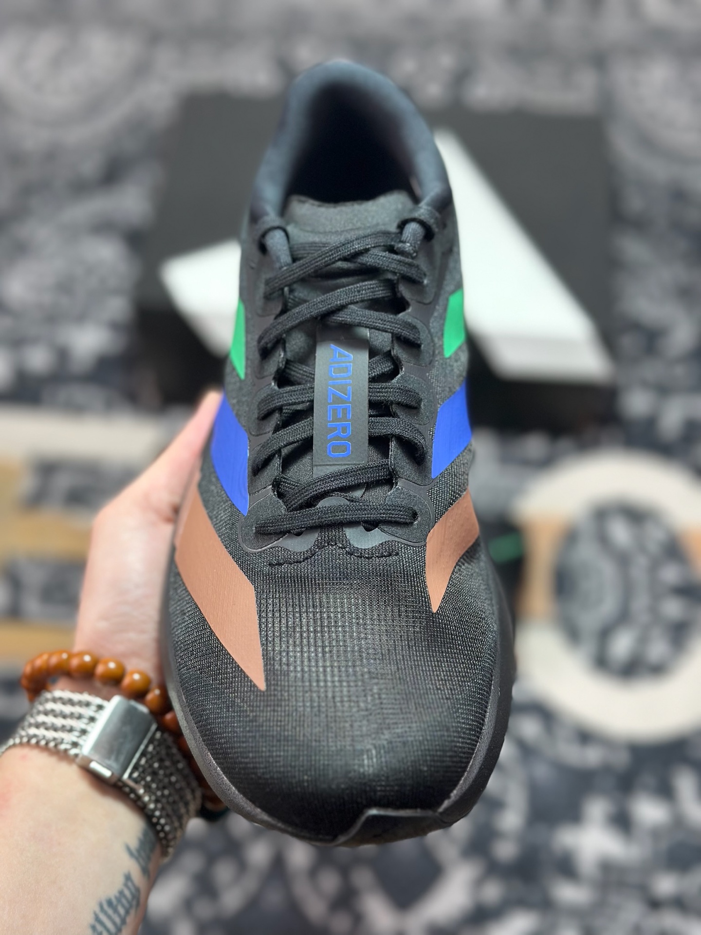 B1240 优选 原装级别 AD Adizero Evo SL M 白黑零度系列马拉松轻量竞速运动跑鞋 EI3392