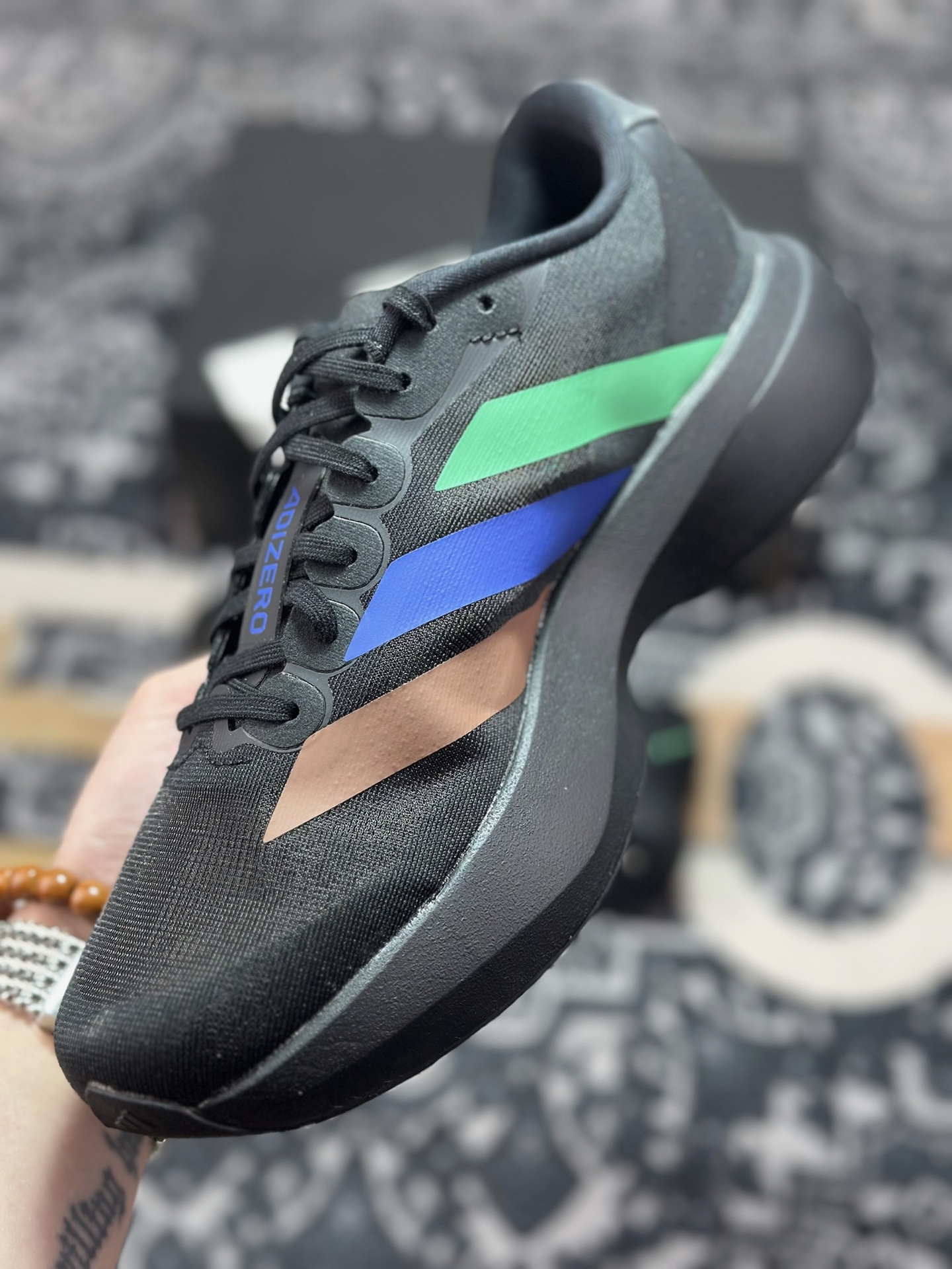 B1240 优选 原装级别 AD Adizero Evo SL M 白黑零度系列马拉松轻量竞速运动跑鞋 EI3392