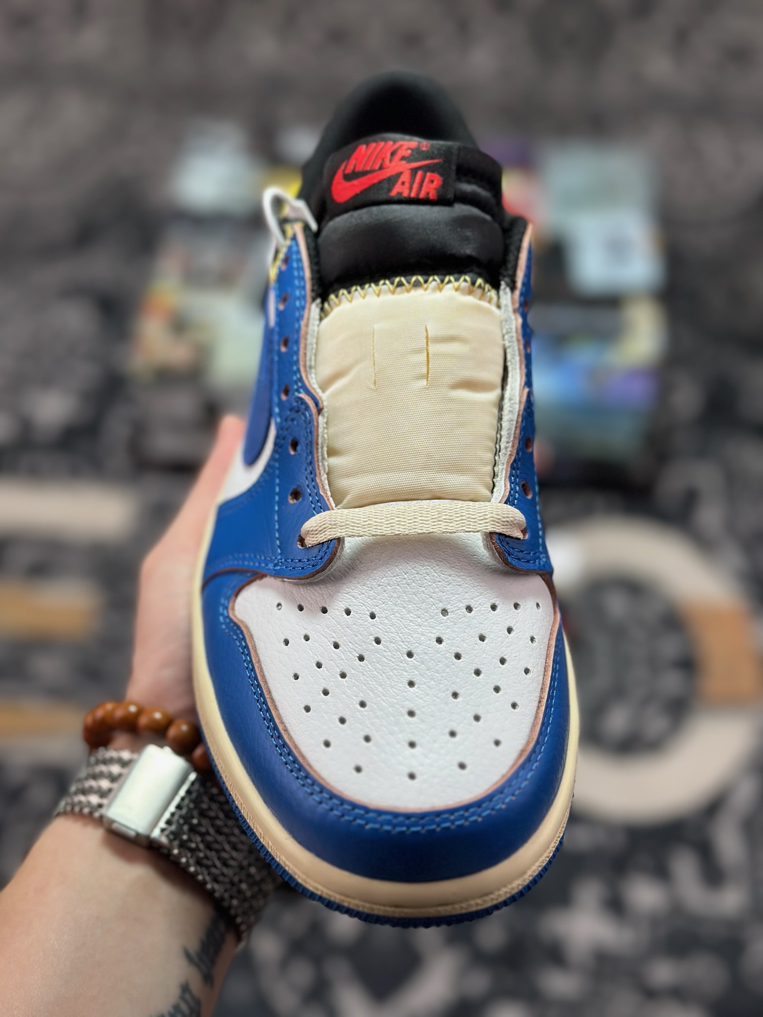 B5280 原装级别Air Jordan 1 Low AJ1 乔1 UN蓝白 低帮文化休闲板鞋 HQ6998-146