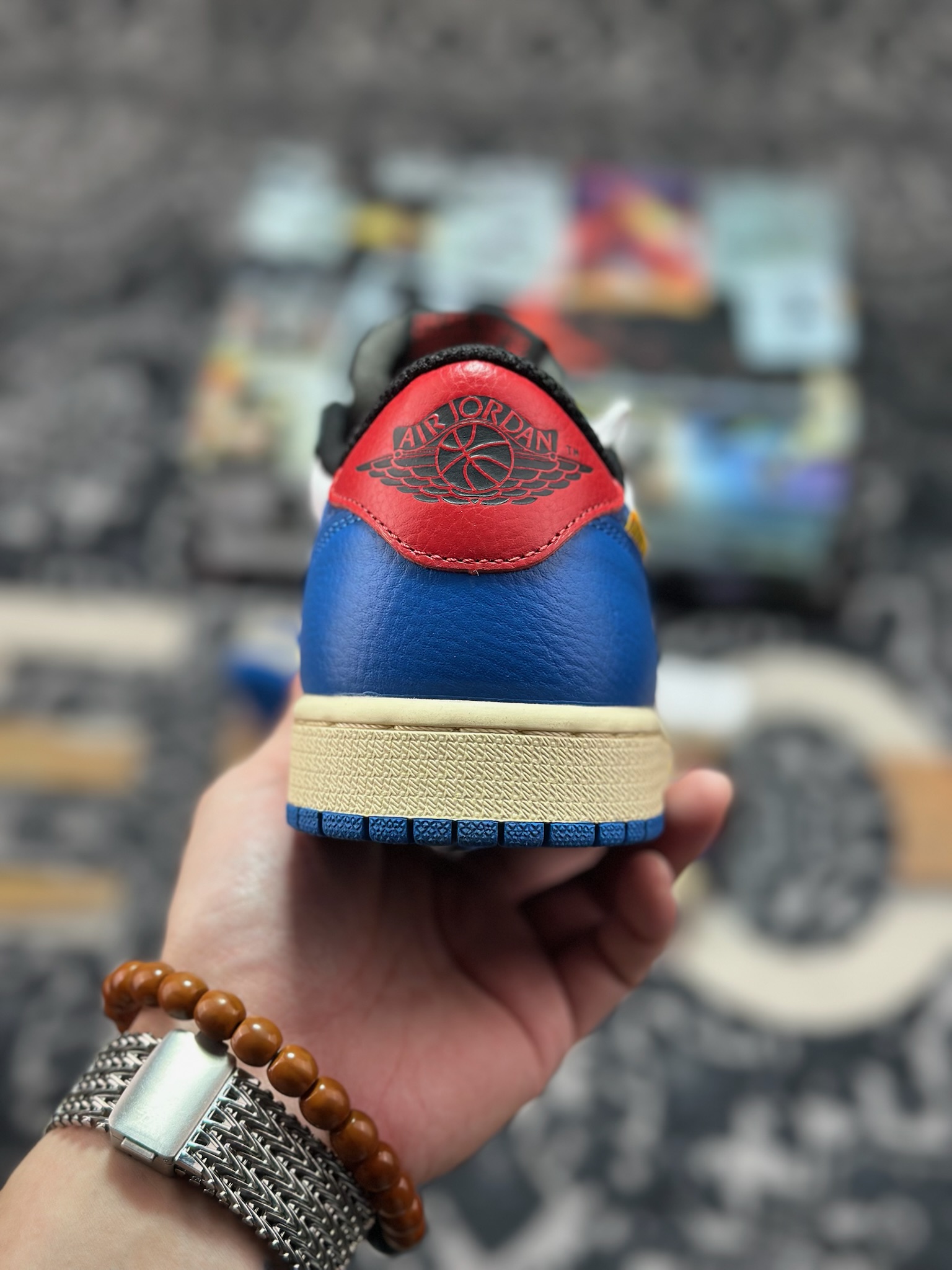 B5280 原装级别Air Jordan 1 Low AJ1 乔1 UN蓝白 低帮文化休闲板鞋 HQ6998-146