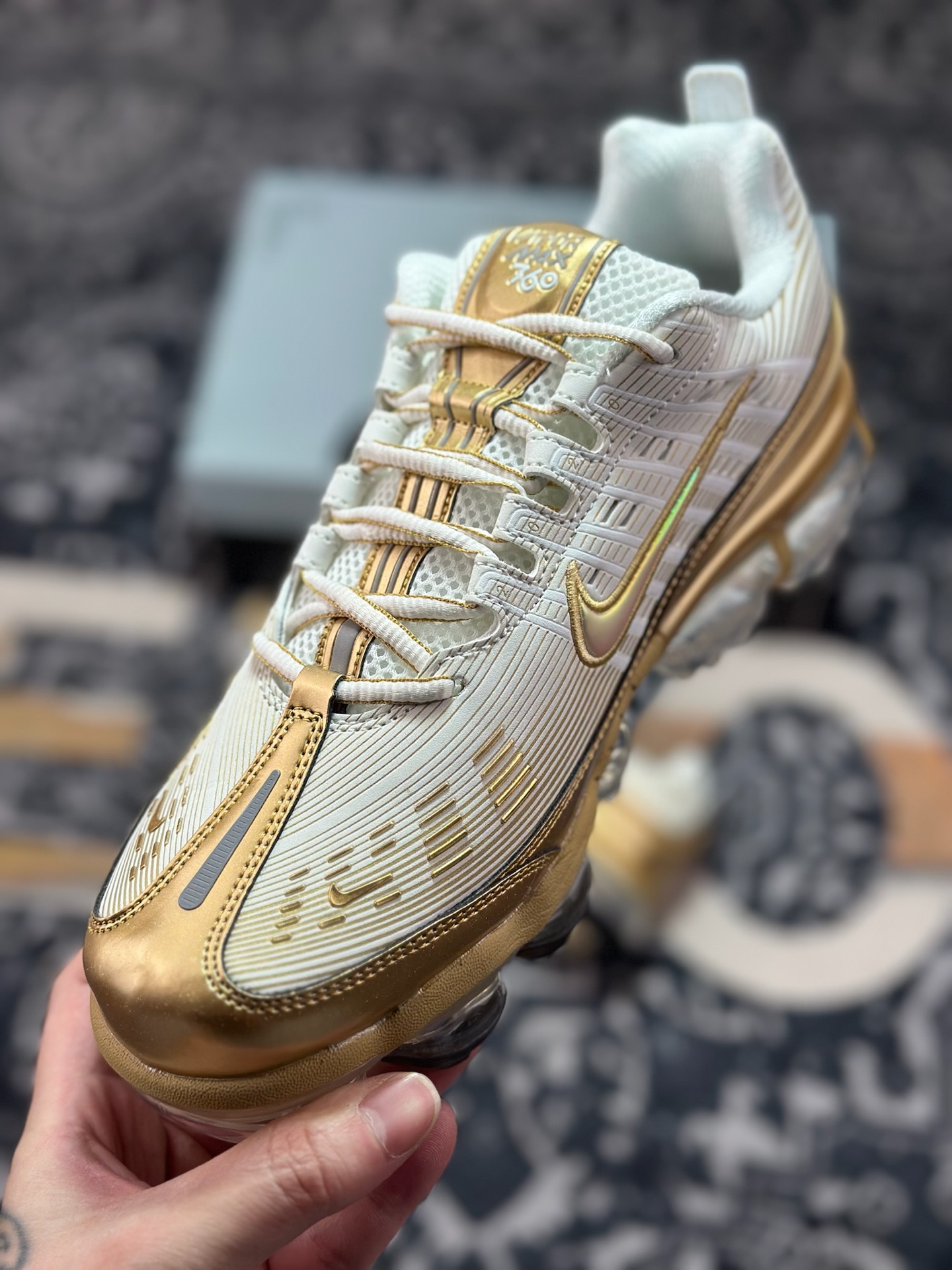 A9220 原装级别 Nike Air Vapormax 360 全掌大气垫透气跑步鞋 CK9670-101