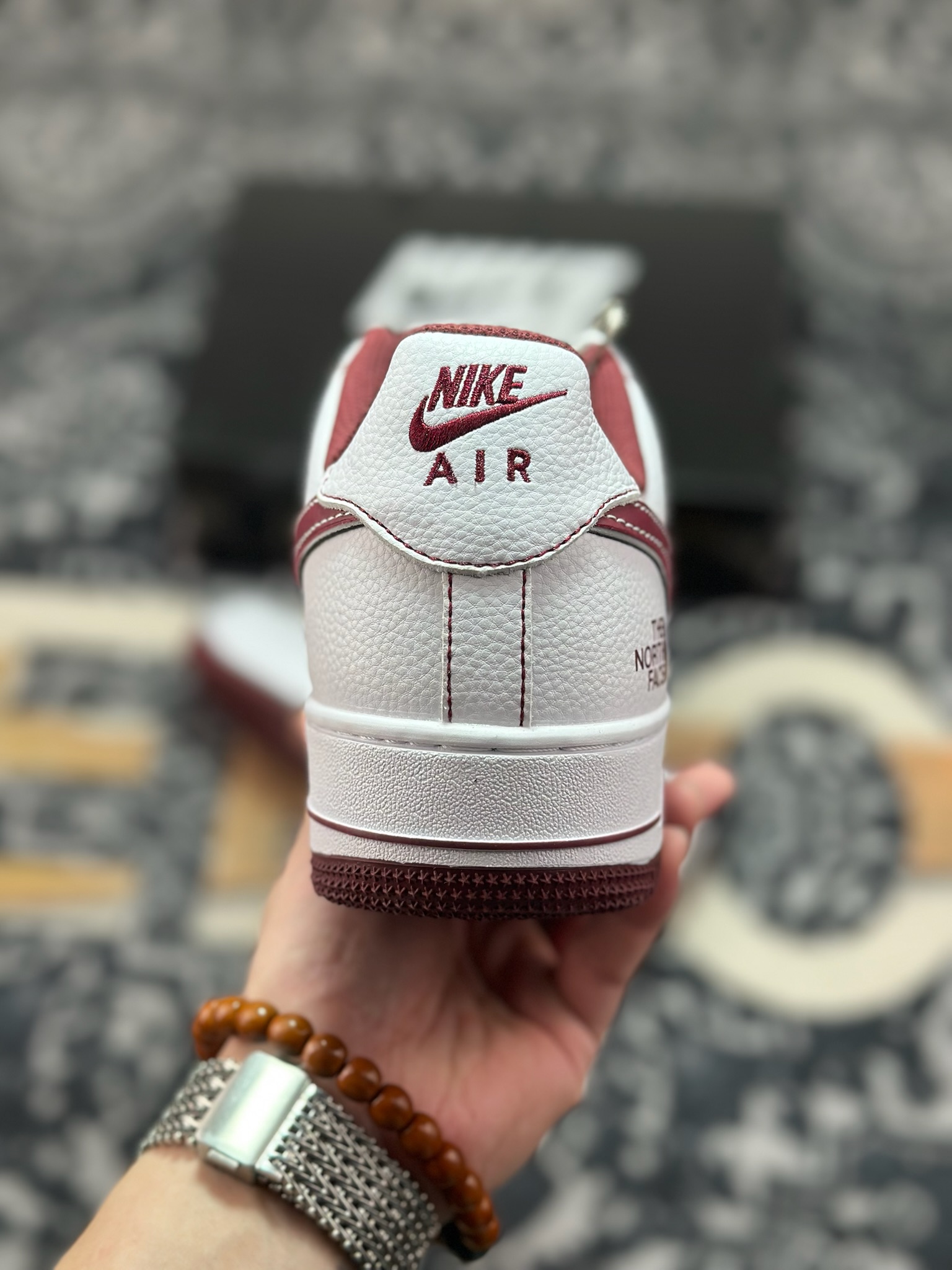 B4260 原装级别 NIke Air Force 1 '07 Low “北面联名——朱砂红”空军一号 低帮 运动鞋 休闲鞋 SU2305-218