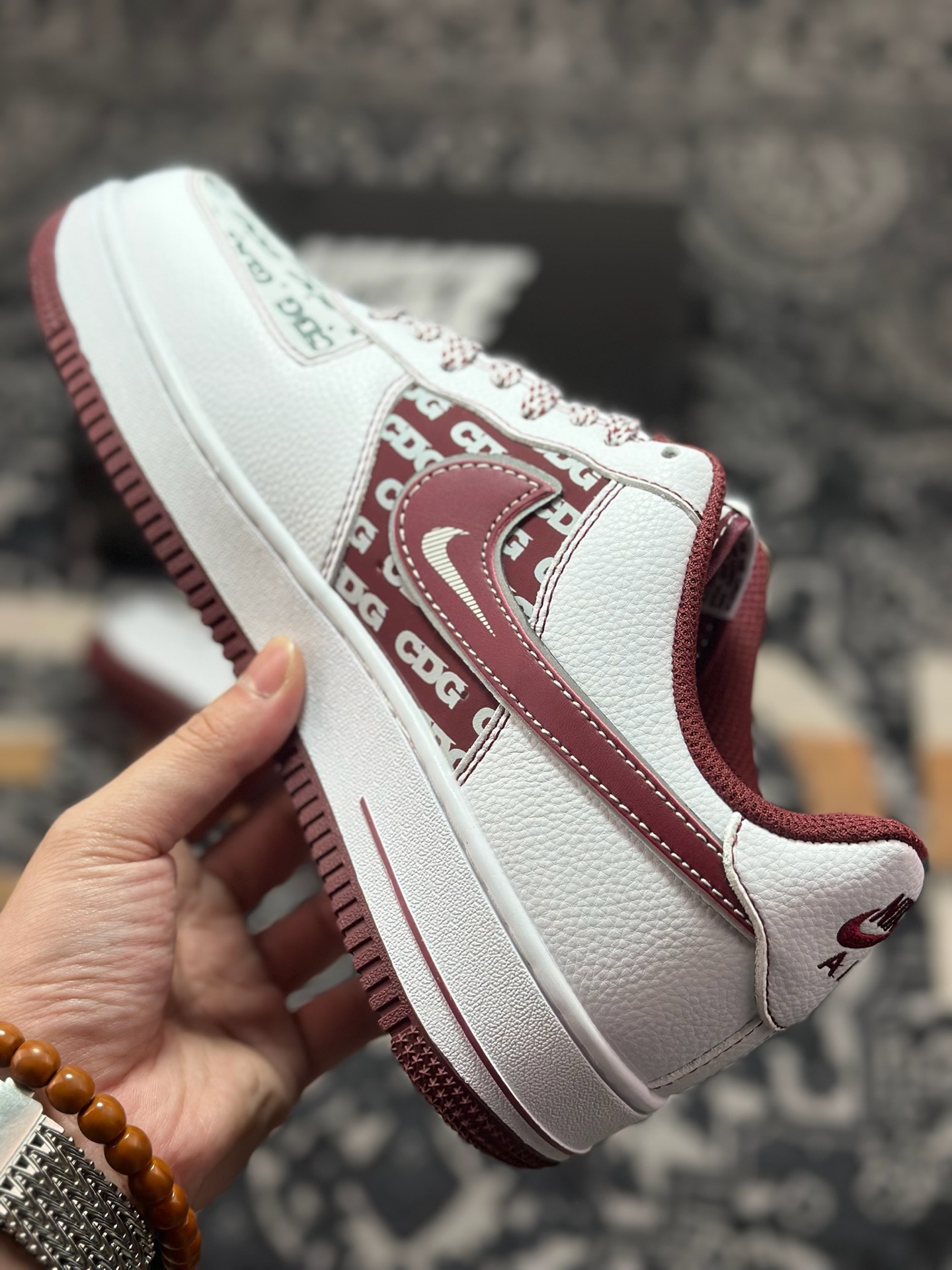 B4260 原装级别 NIke Air Force 1 '07 Low “北面联名——朱砂红”空军一号 低帮 运动鞋 休闲鞋 SU2305-218