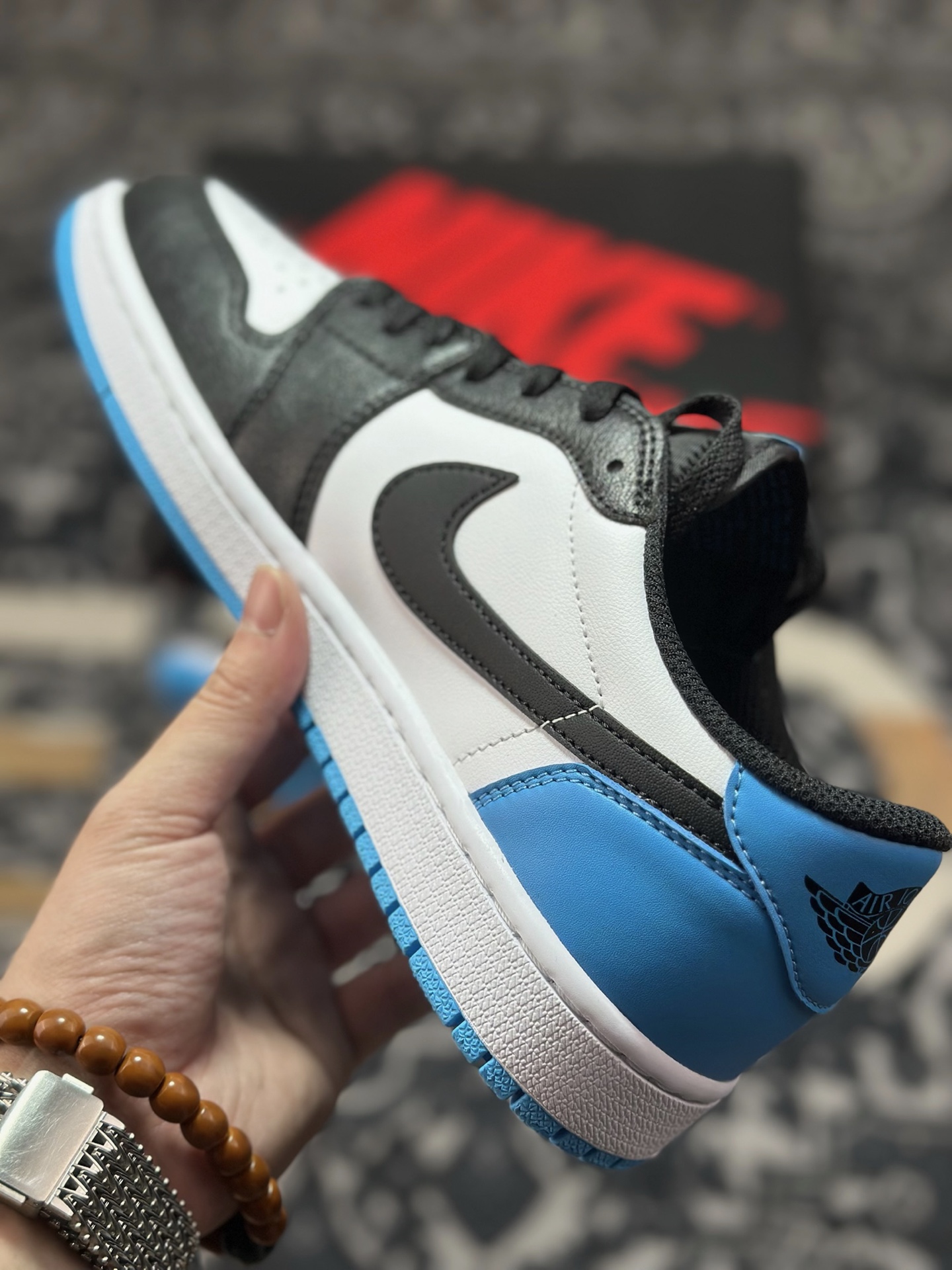 原装级别Air Jordan 1 Retro Low OG 黑蓝白 CZ0790-104