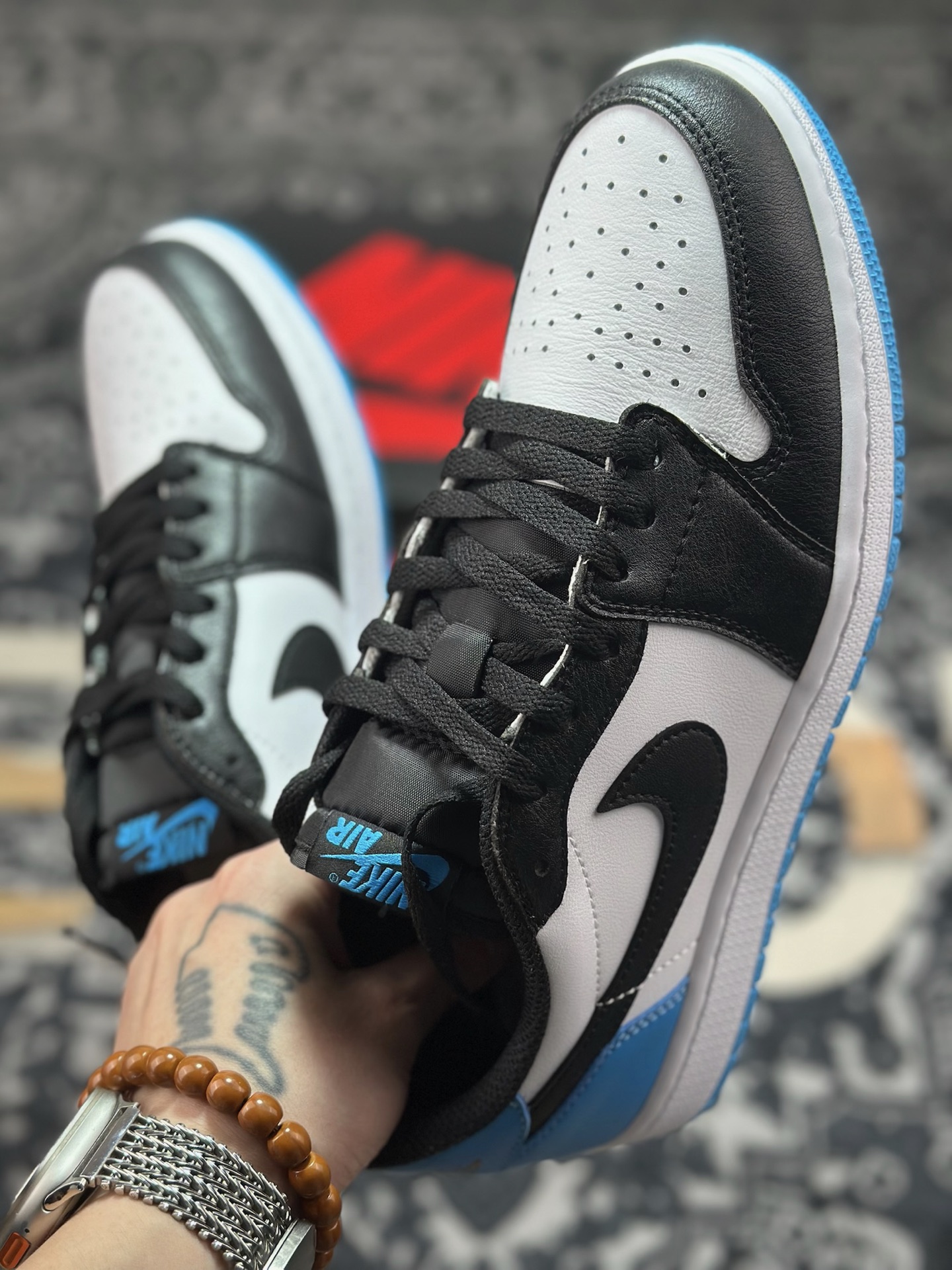 原装级别Air Jordan 1 Retro Low OG 黑蓝白 CZ0790-104