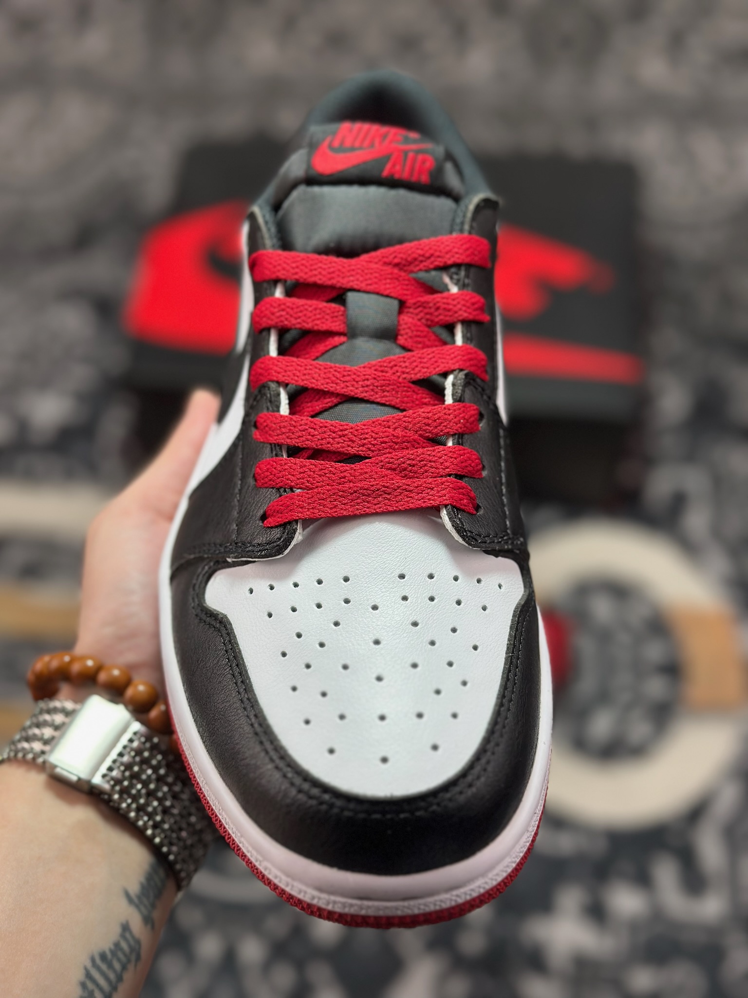 A8220 原装级别Air Jordan 1 Retro Low OG 黑红白 CZ0790-106