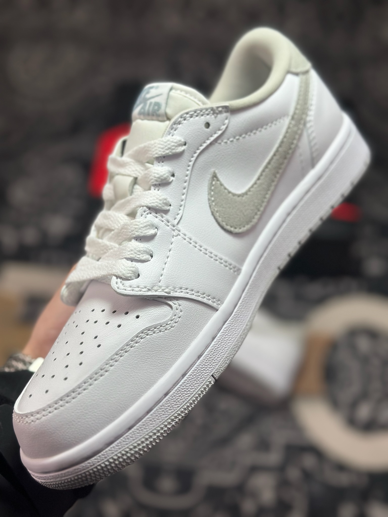 原装级别Air Jordan 1 Retro Low OG 白灰 CZ0775-100