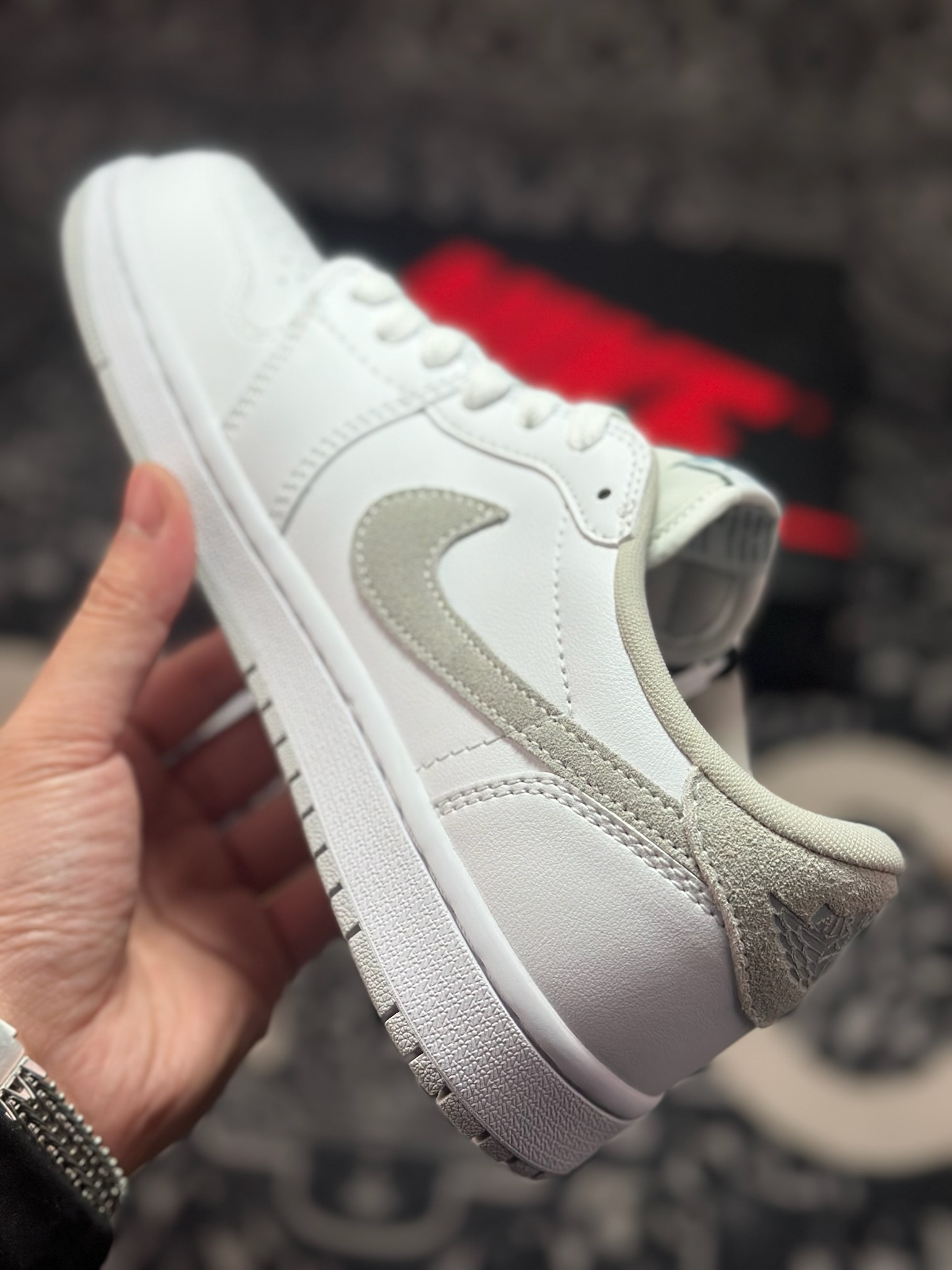 原装级别Air Jordan 1 Retro Low OG 白灰 CZ0775-100