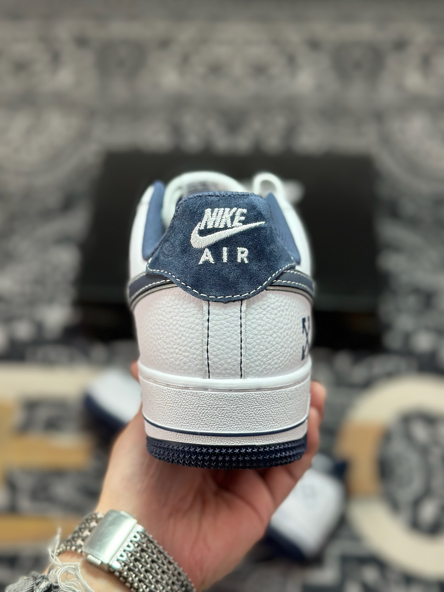 原装级别 NIke Air Force 1 '07 Low “OFF-WHITE联名——深蓝鬼脸”空军一号 低帮 运动鞋 休闲鞋 HV5999-002