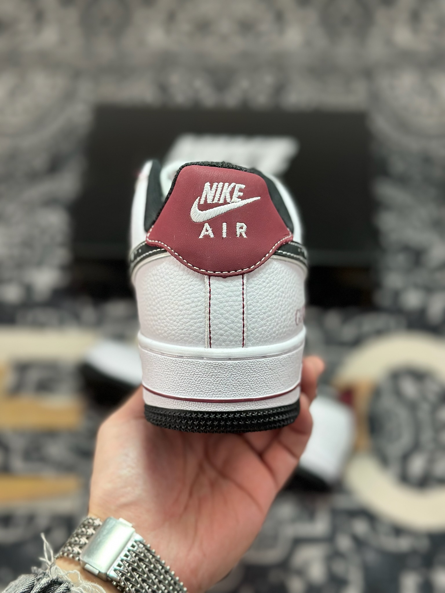 原装级别 NIke Air Force 1 '07 Low “古驰联名——栗红米白”空军一号 低帮 运动鞋 休闲鞋 KK1988-511