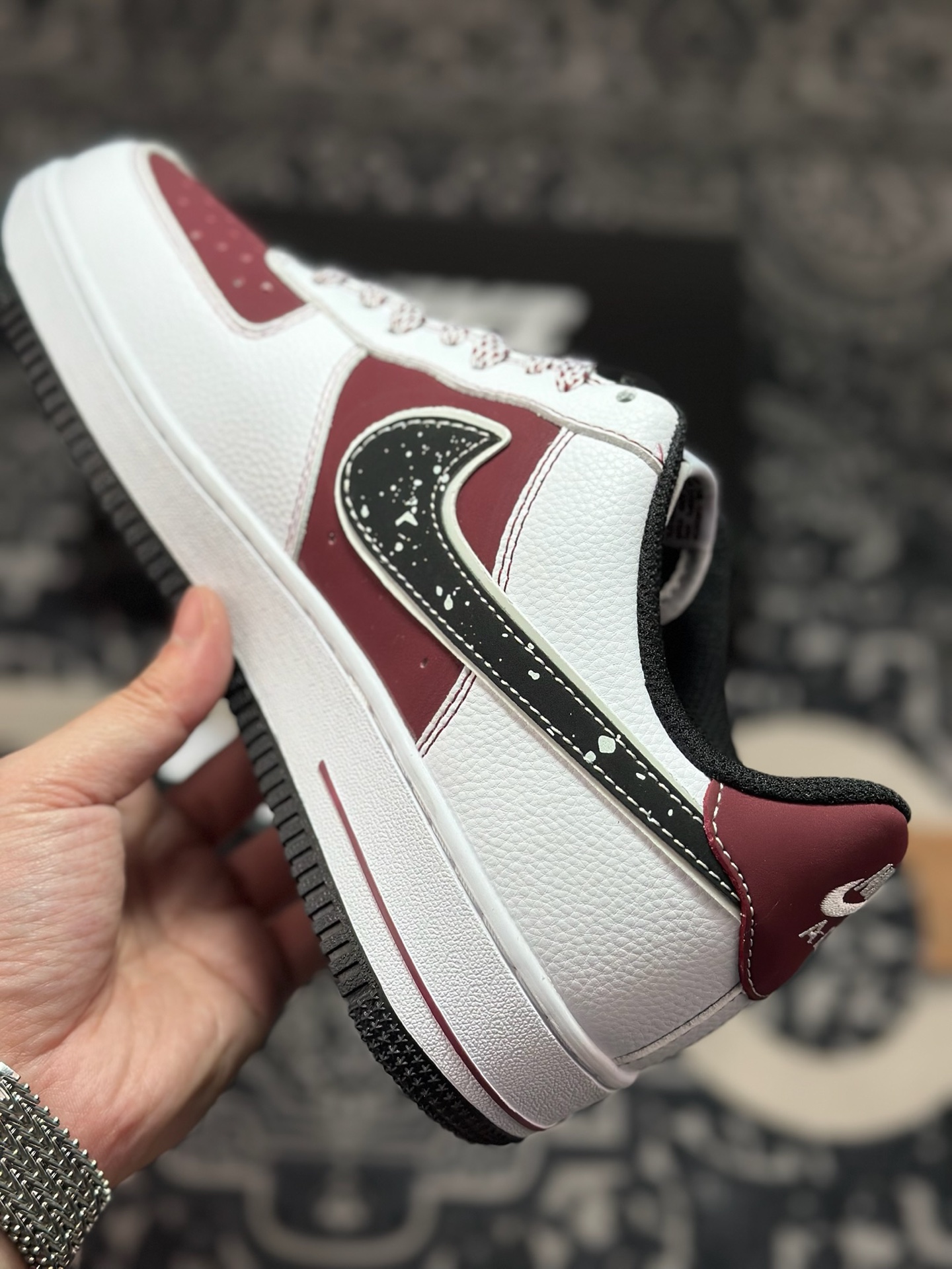原装级别 NIke Air Force 1 '07 Low “古驰联名——栗红米白”空军一号 低帮 运动鞋 休闲鞋 KK1988-511