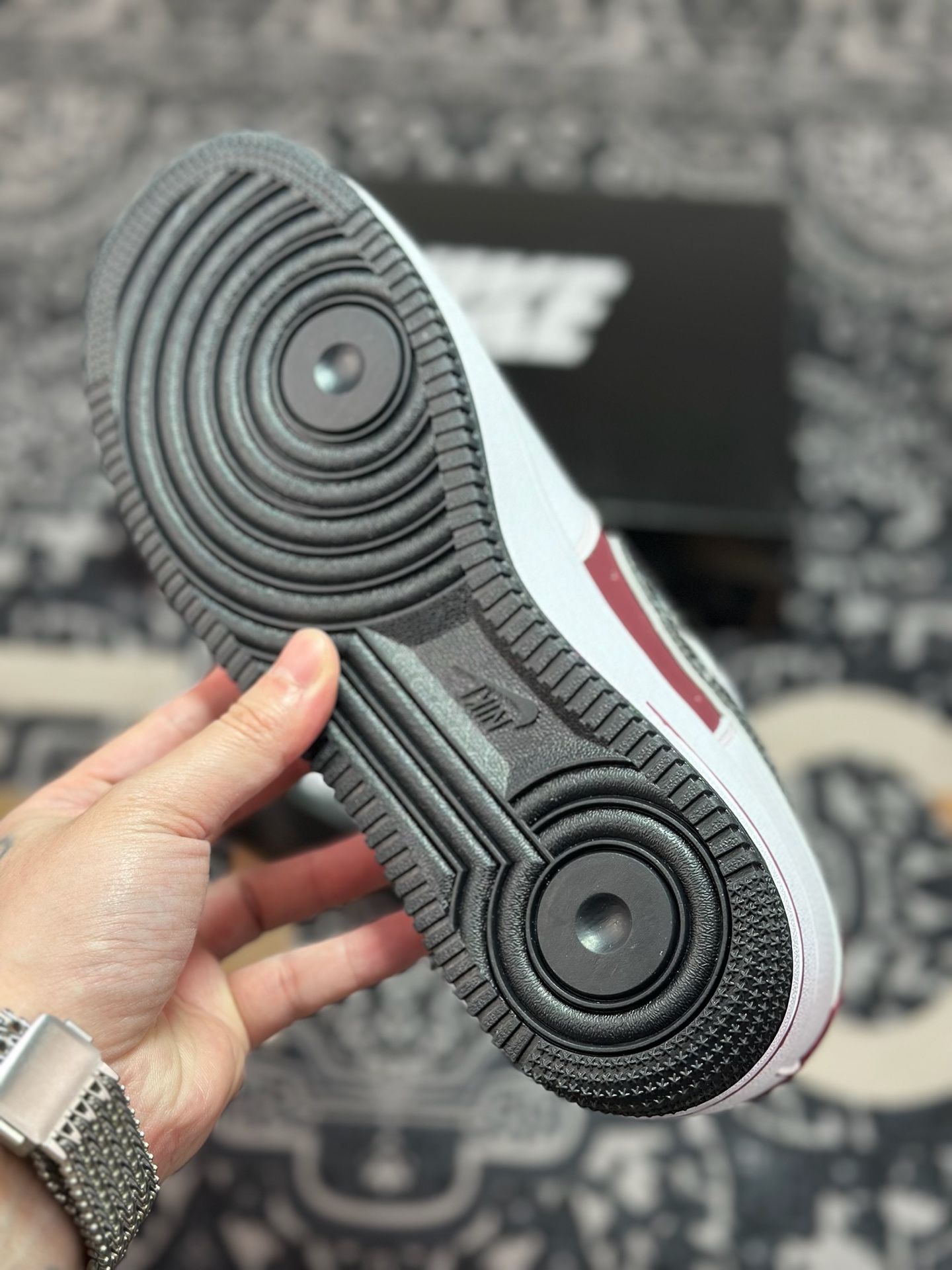 原装级别 NIke Air Force 1 '07 Low “古驰联名——栗红米白”空军一号 低帮 运动鞋 休闲鞋 KK1988-511